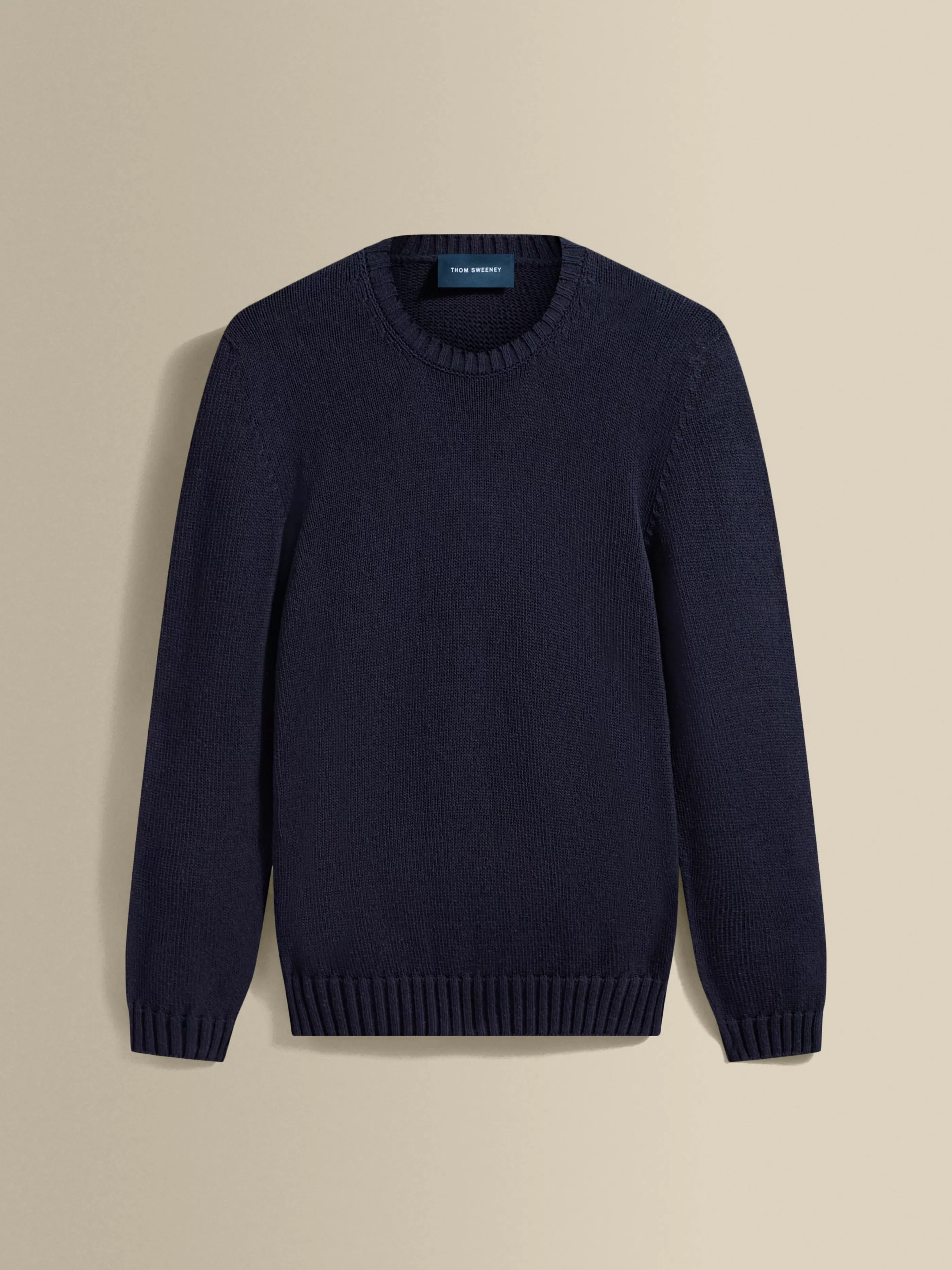 Thom Sweeney Bourette Silk Wide Gauge Crew Neck Sweater