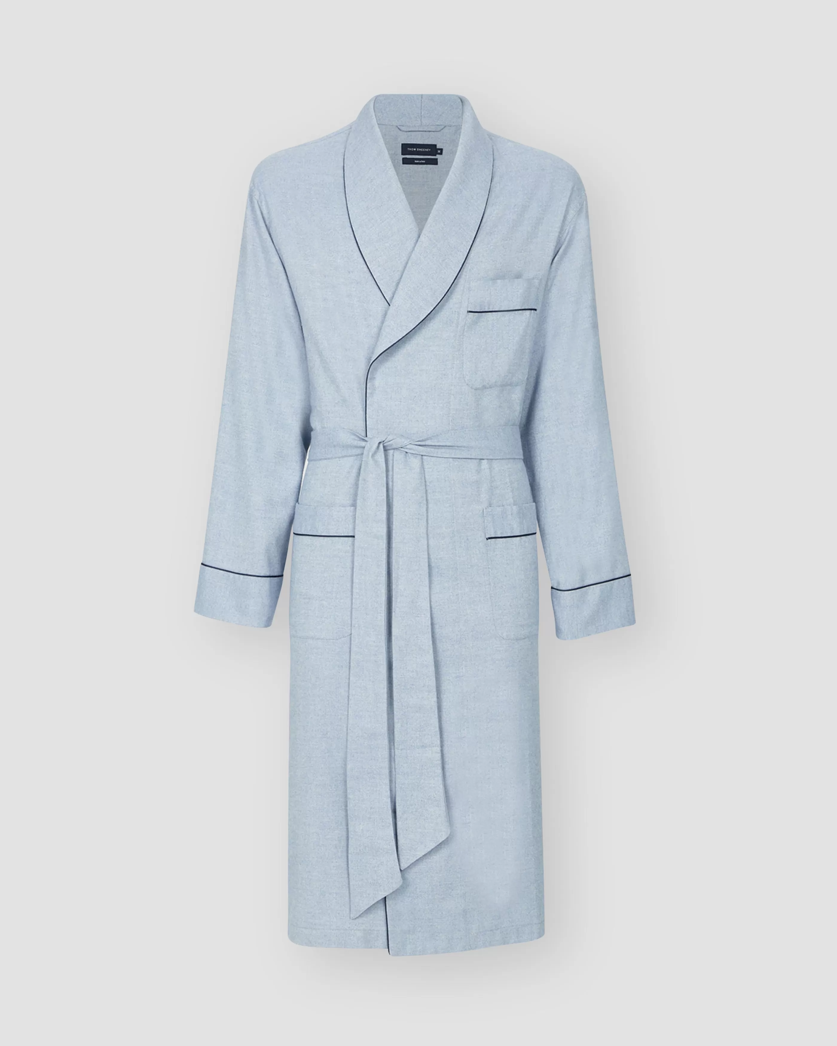 Thom Sweeney Brushed Cotton Dressing Gown