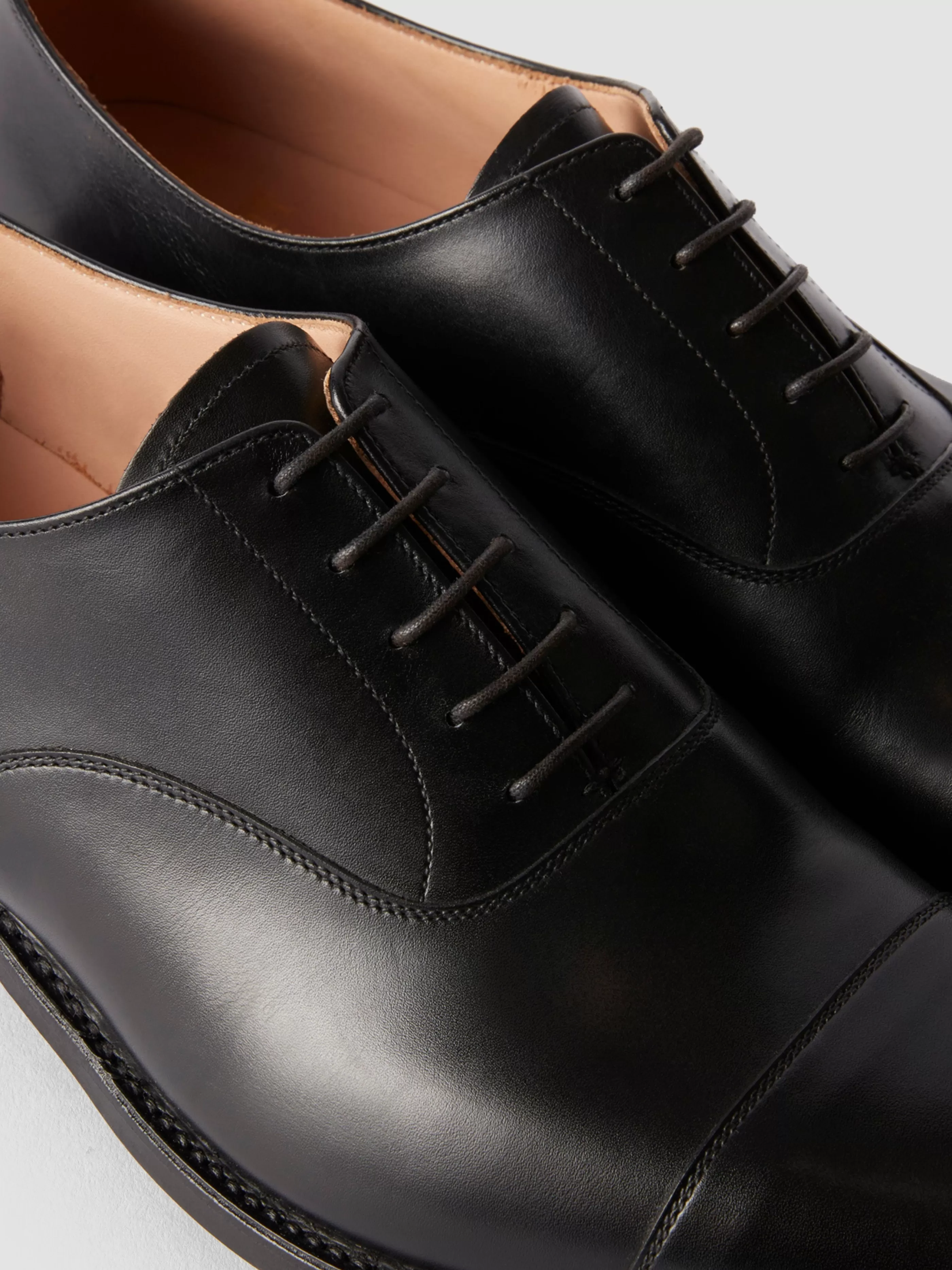 Thom Sweeney Calf Leather Oxford Shoes