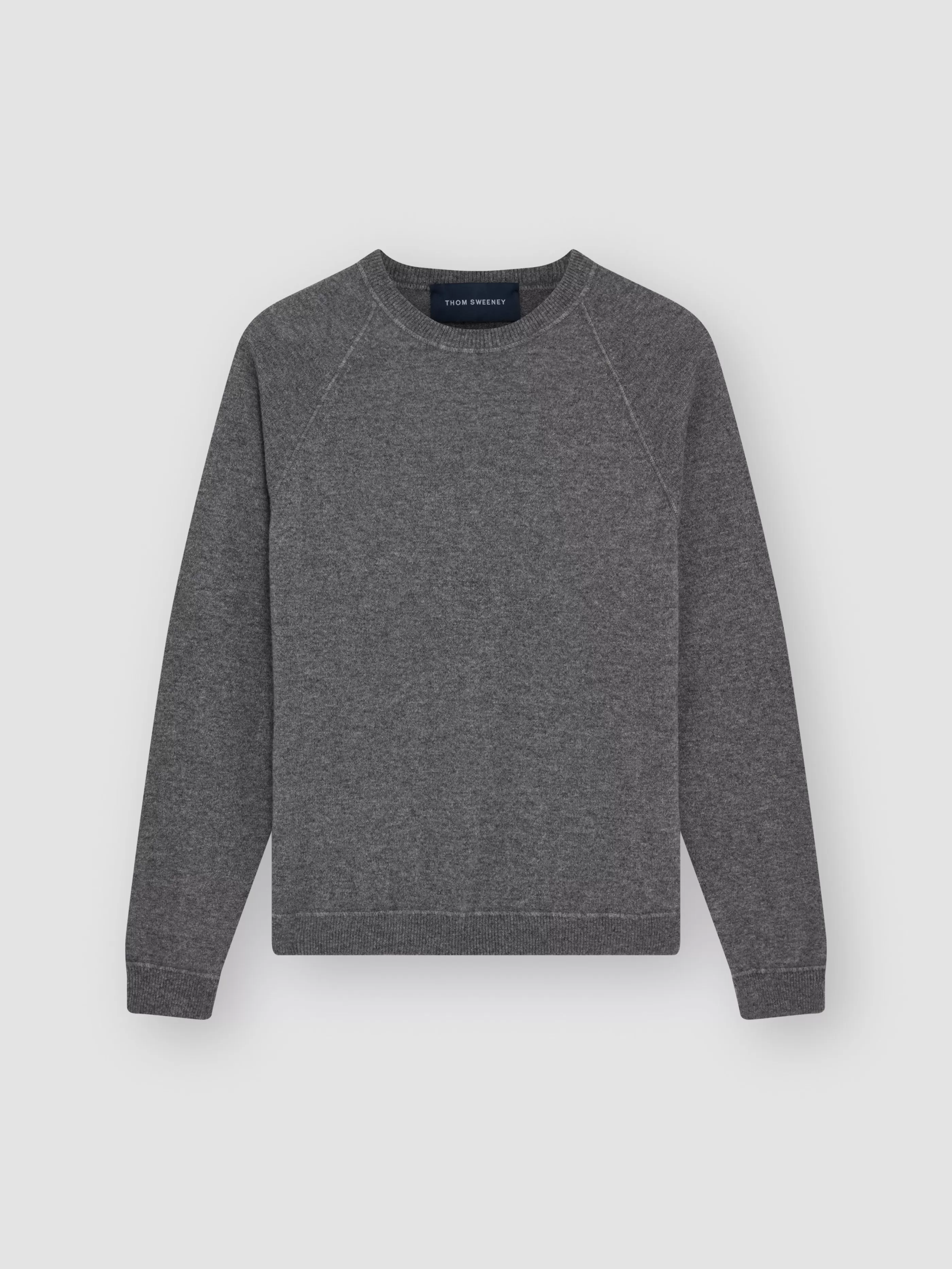 Thom Sweeney Cashmere Raglan Crew Neck Sweater
