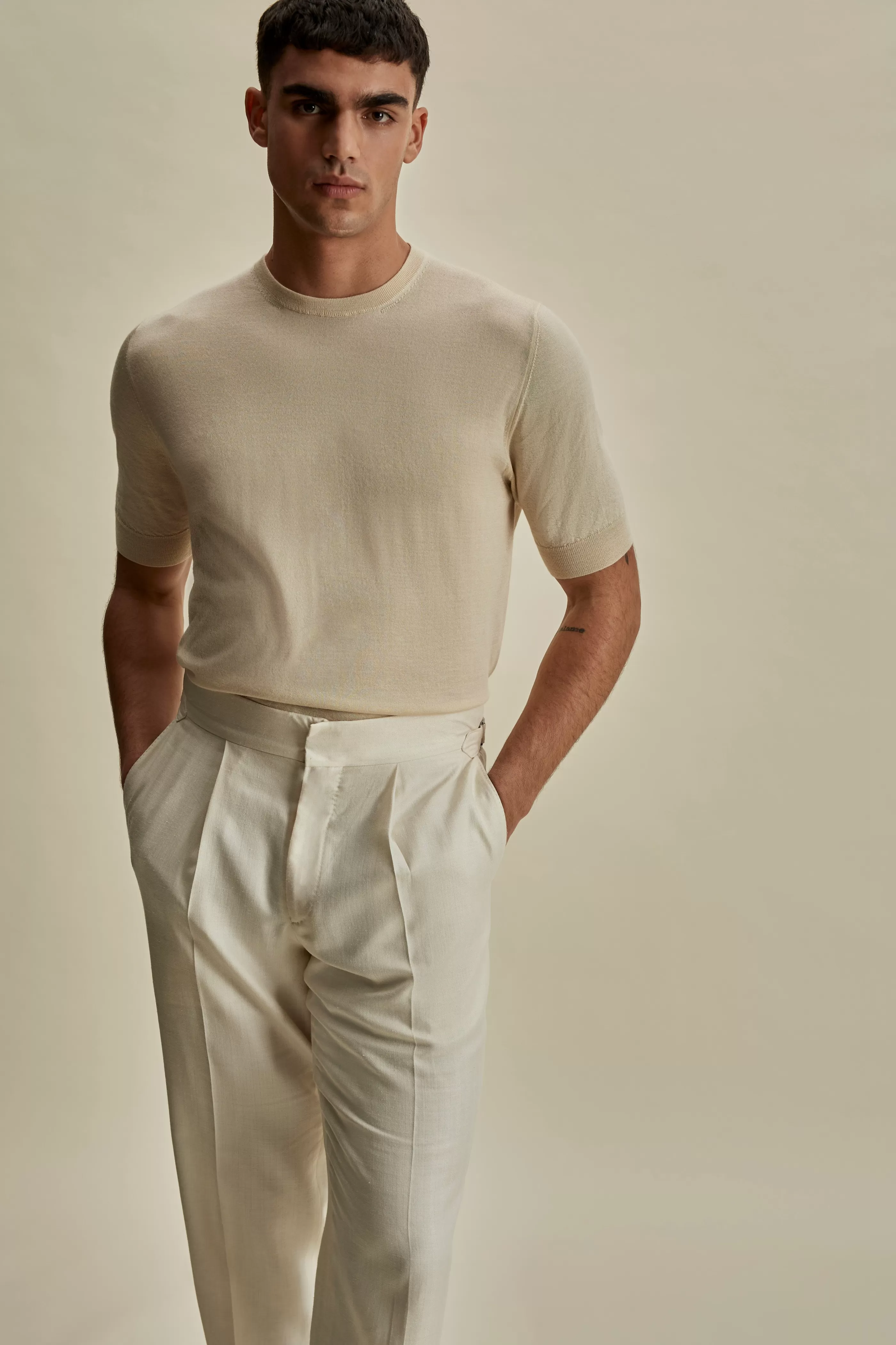Thom Sweeney Cashmere Silk T-Shirt