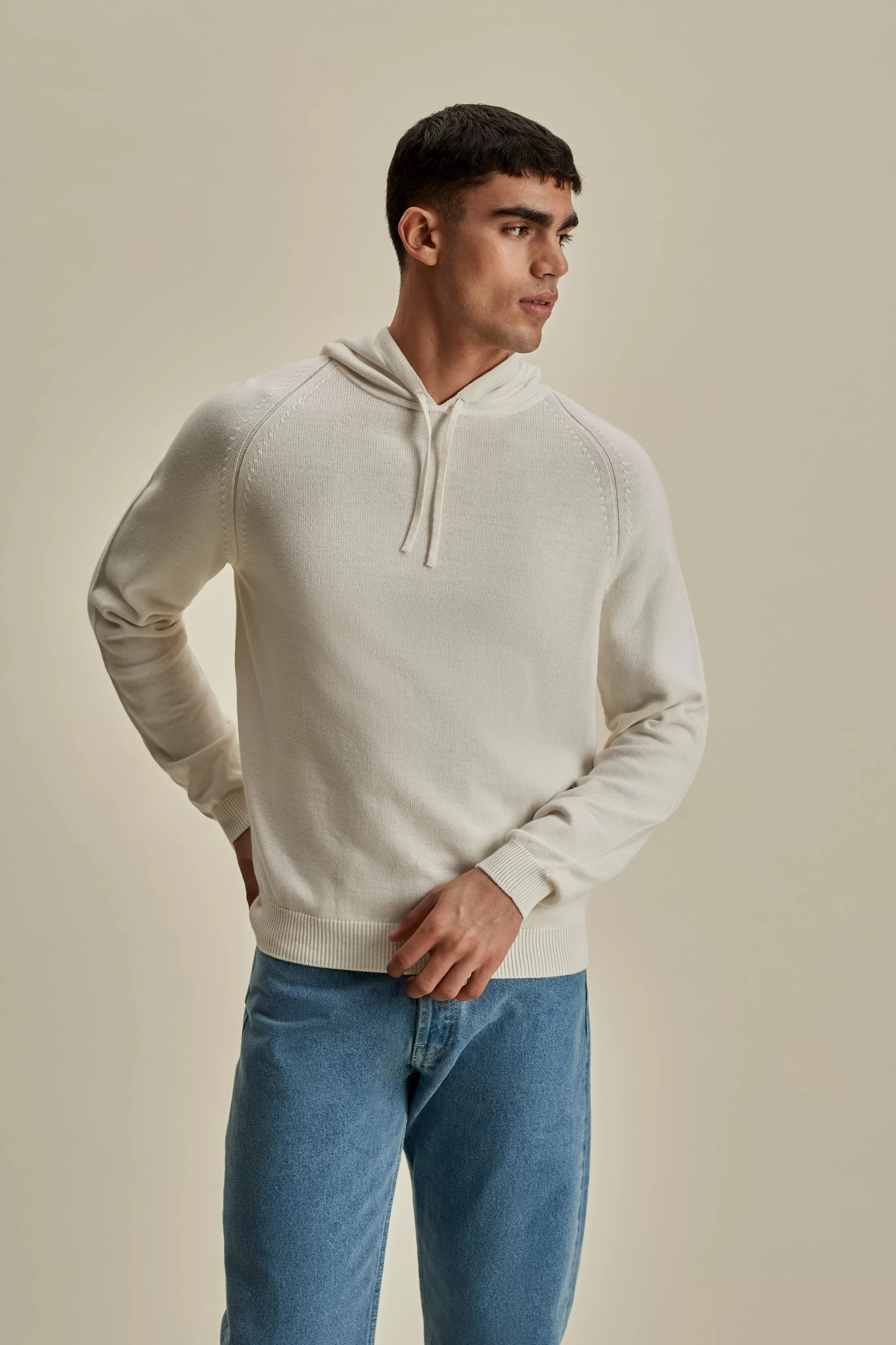 Thom Sweeney Cotton Cable Hoodie