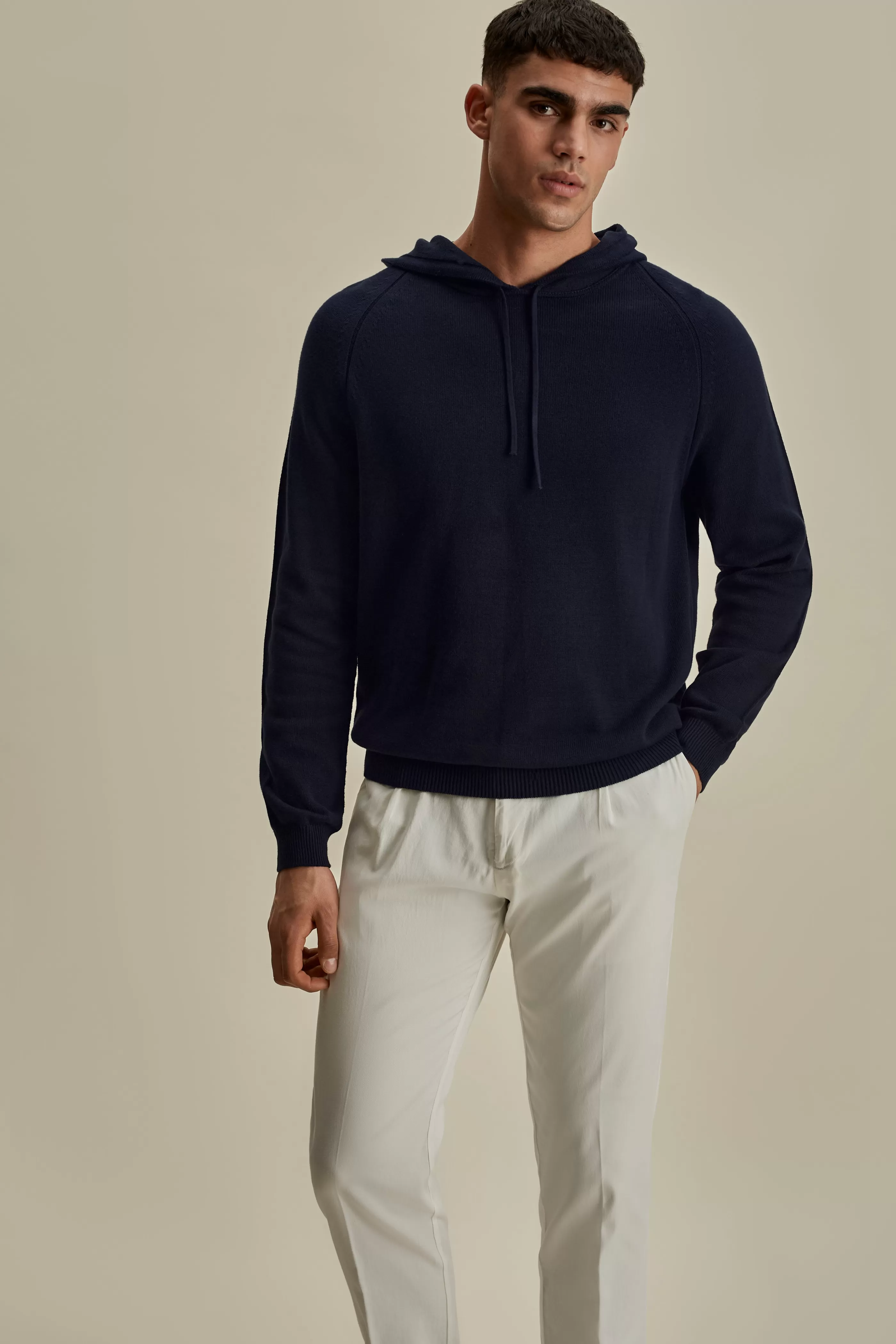 Thom Sweeney Cotton Cable Hoodie