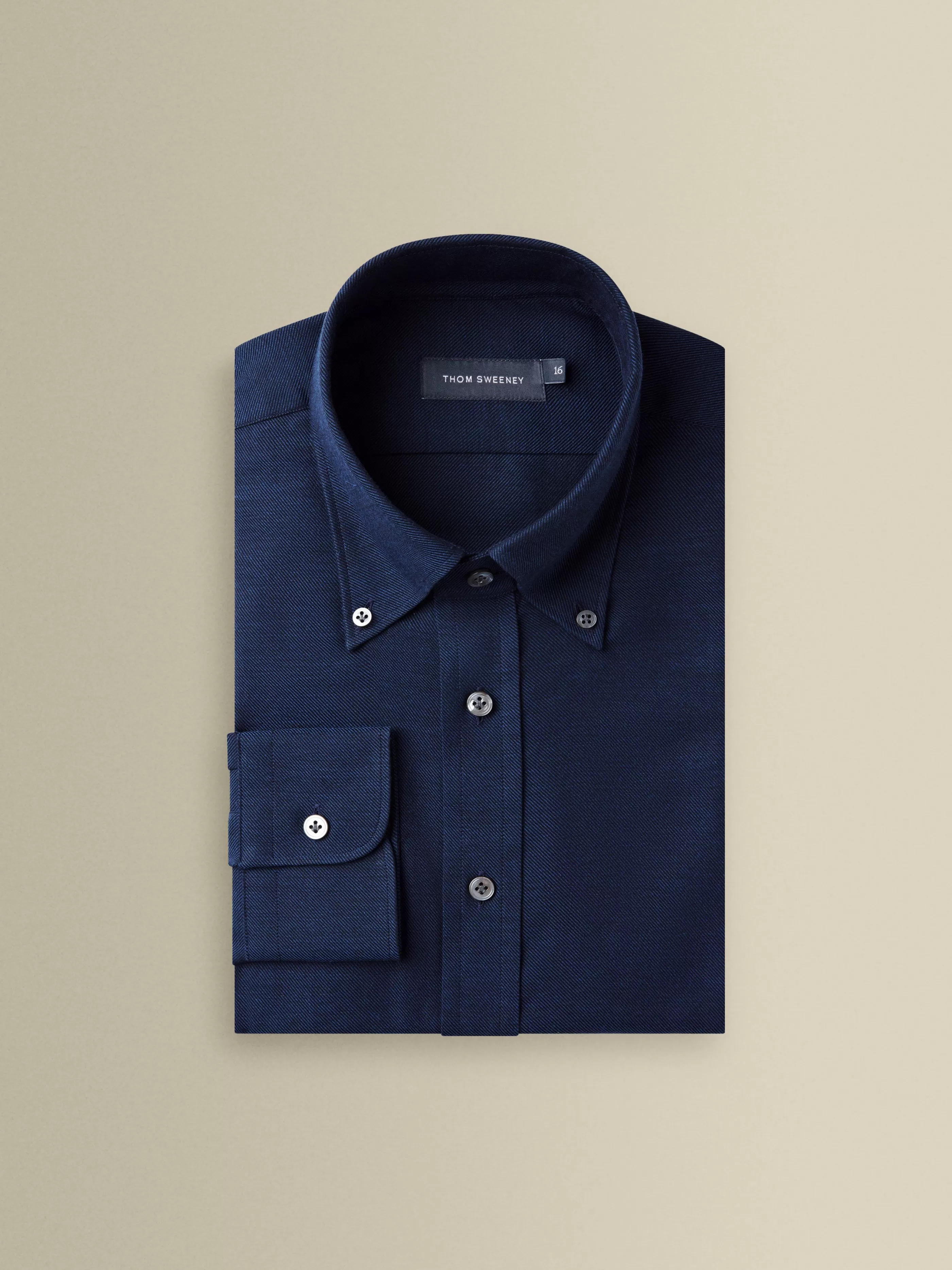 Thom Sweeney Cotton Cashmere Casual Button Down Oxford Shirt