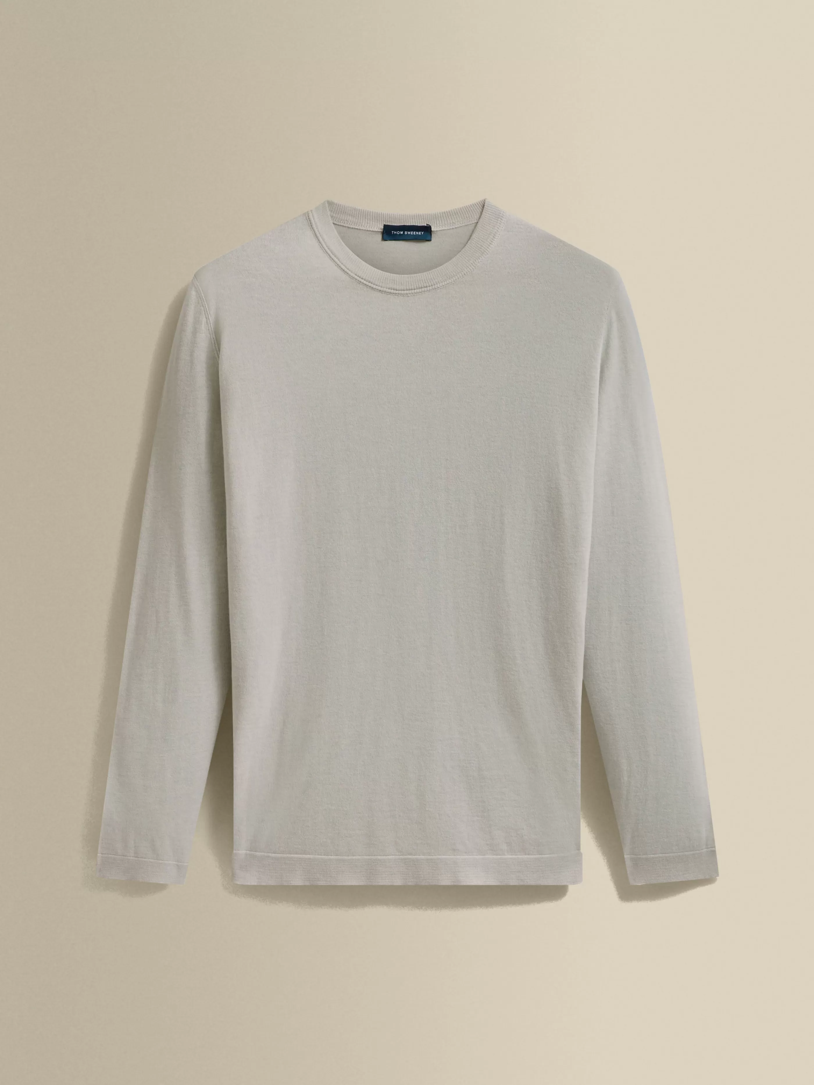 Thom Sweeney Cotton Cashmere Extrafine Crew Neck Sweater