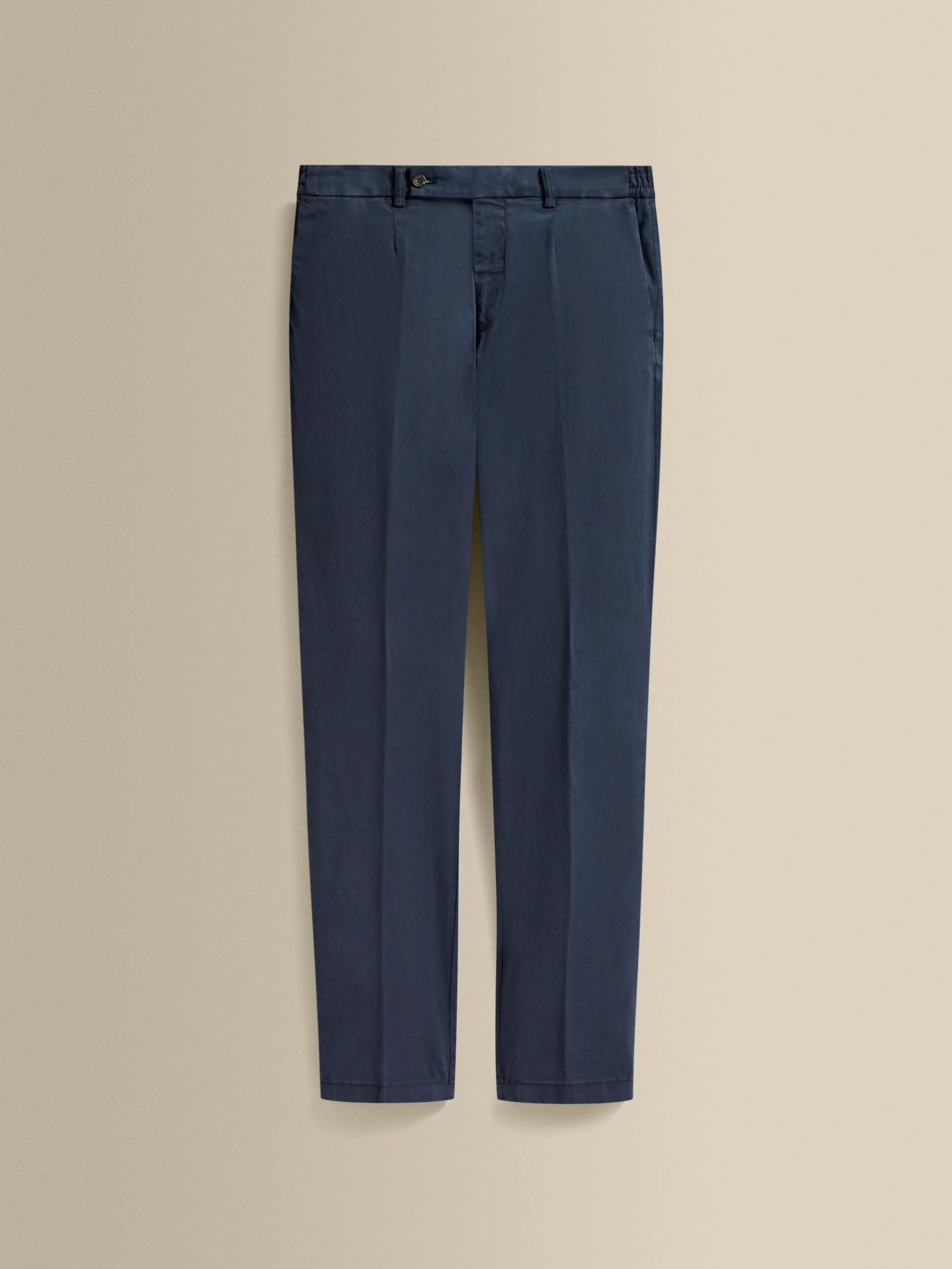Thom Sweeney Cotton Easy Fit Flat Front Chinos
