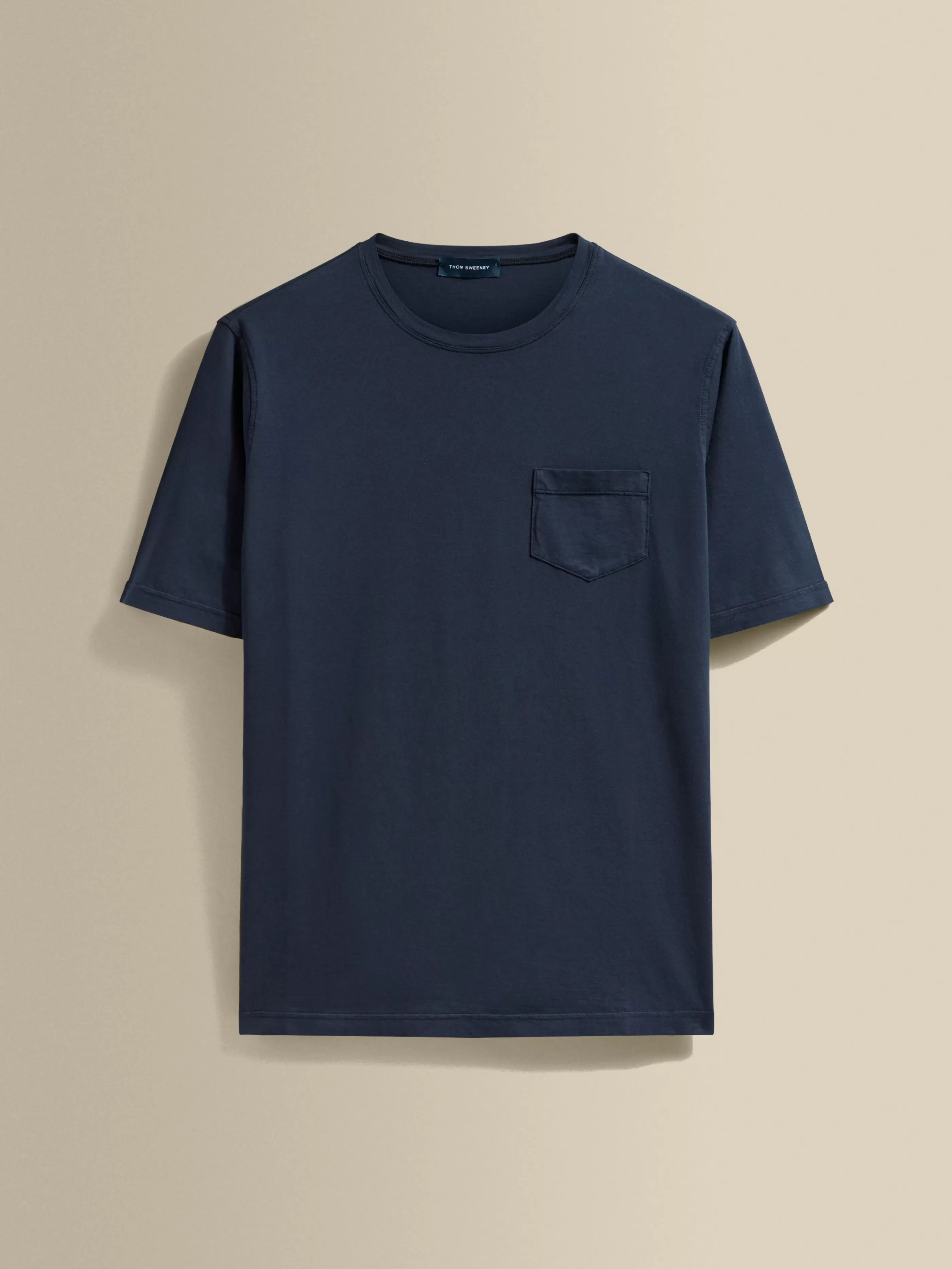 Thom Sweeney Cotton Pocket T-Shirt