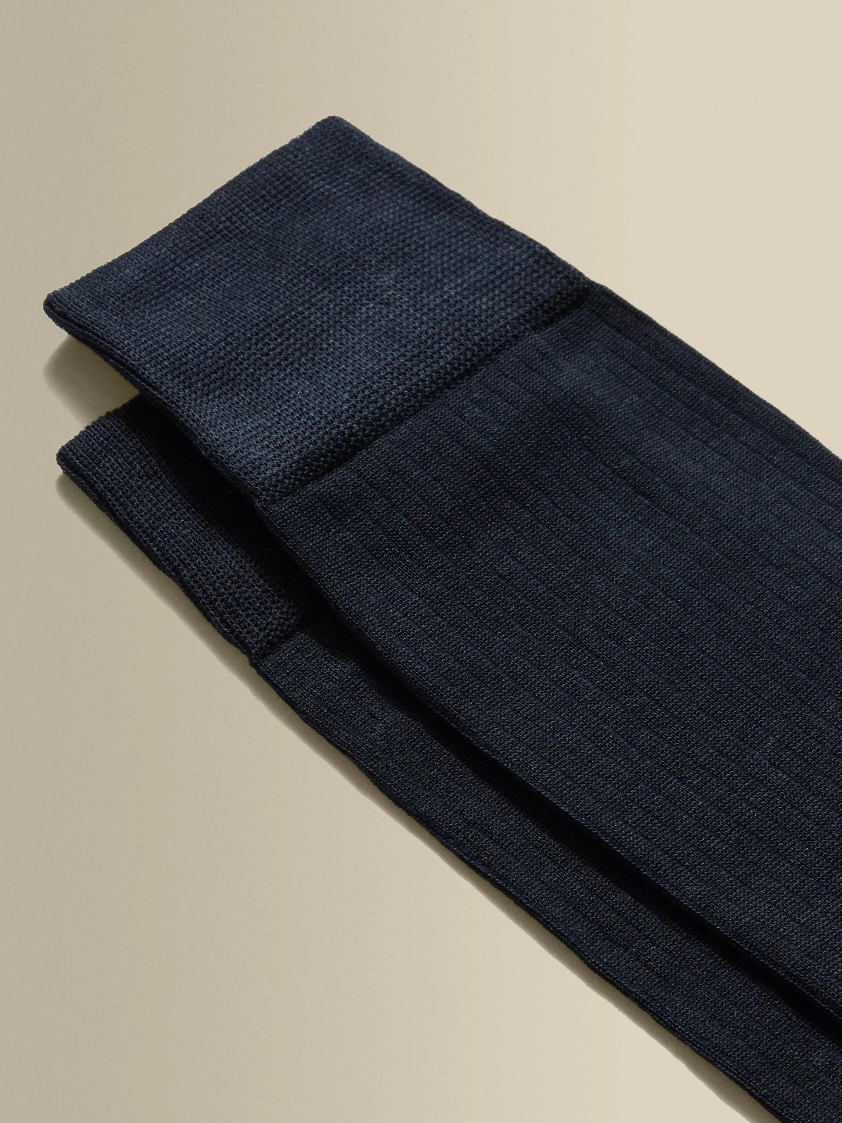 Thom Sweeney Cotton Ribbed Dress Sock