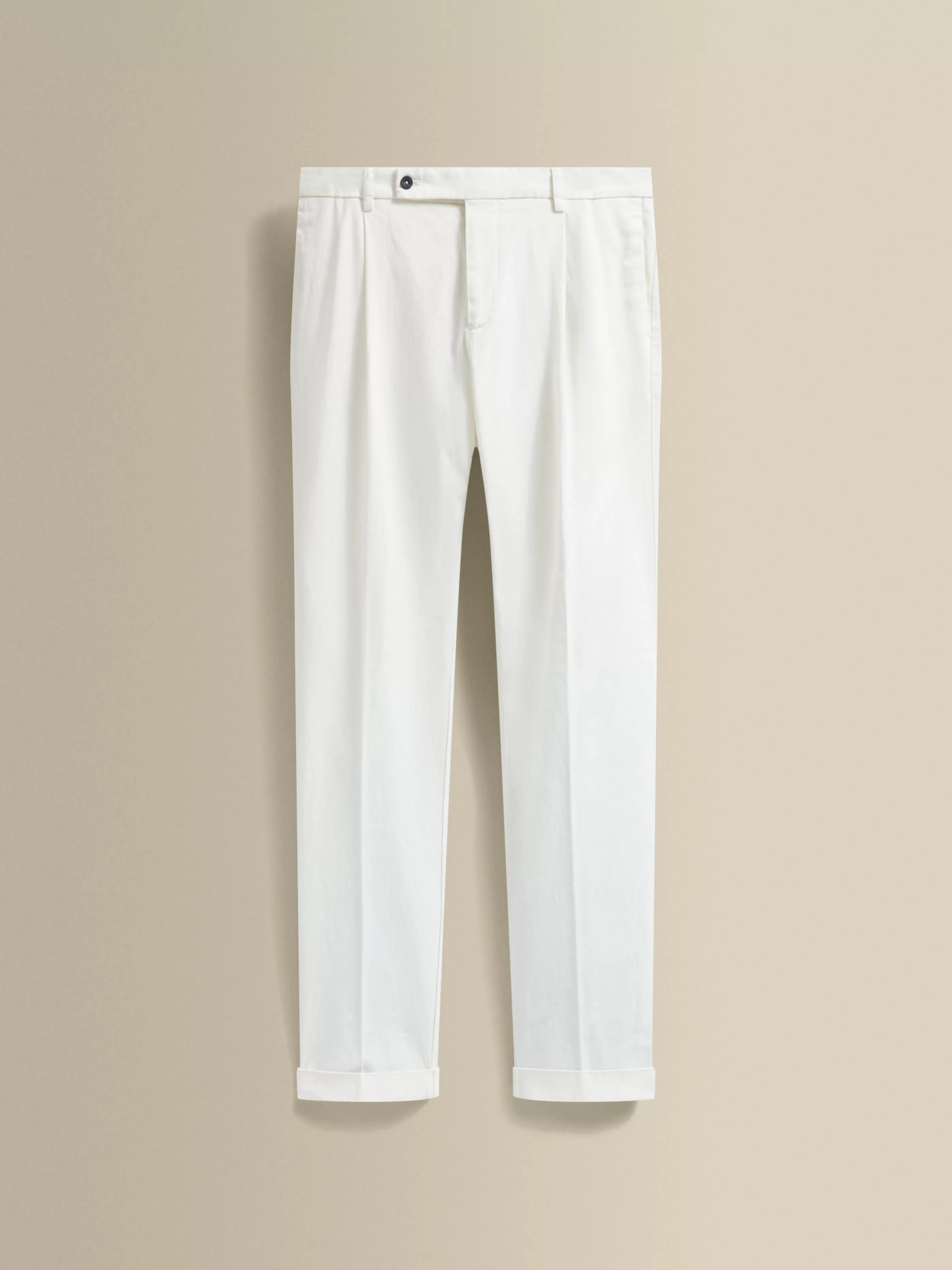 Thom Sweeney Cotton Single Pleat Chinos