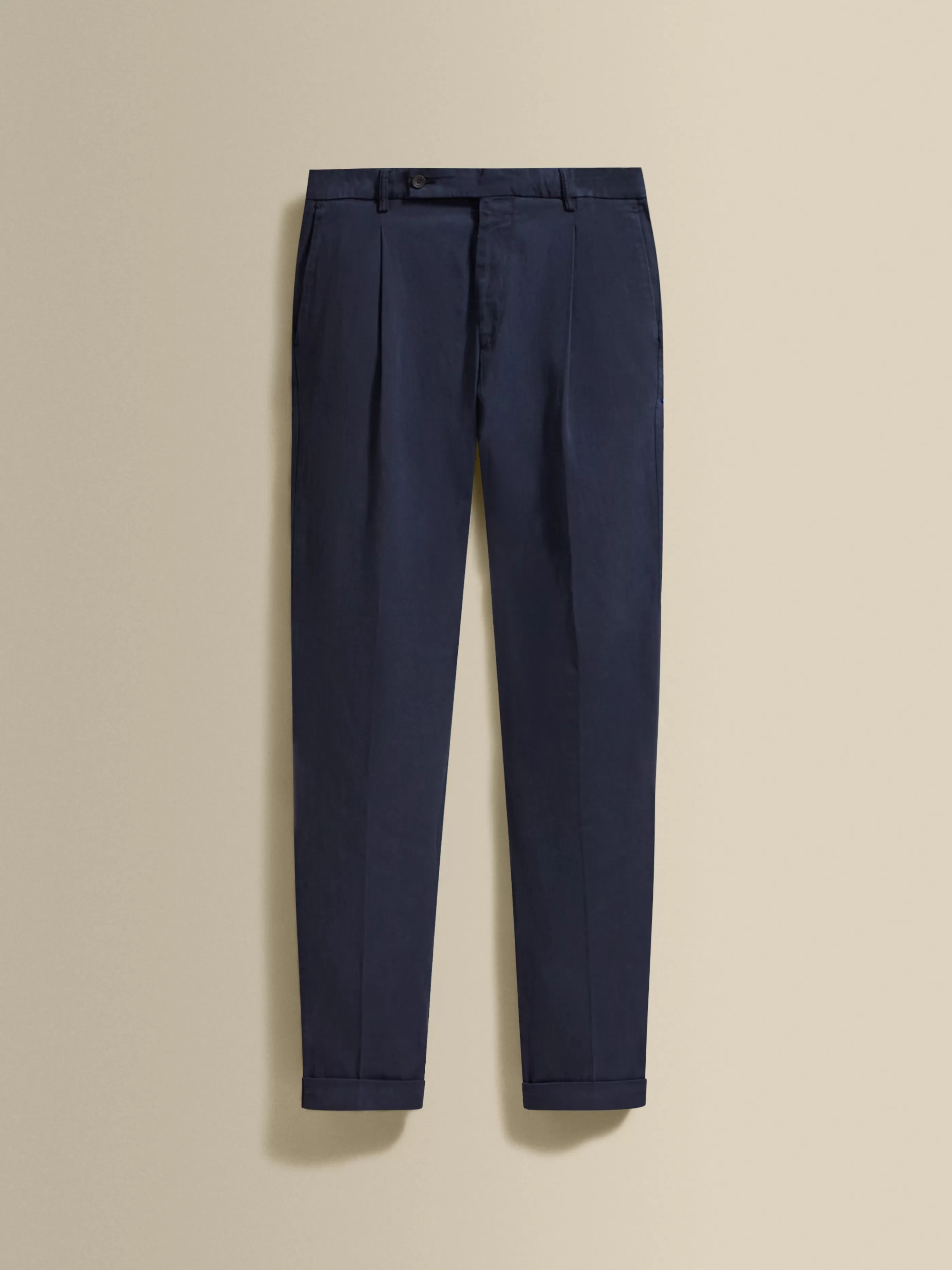 Thom Sweeney Cotton Single Pleat Chinos