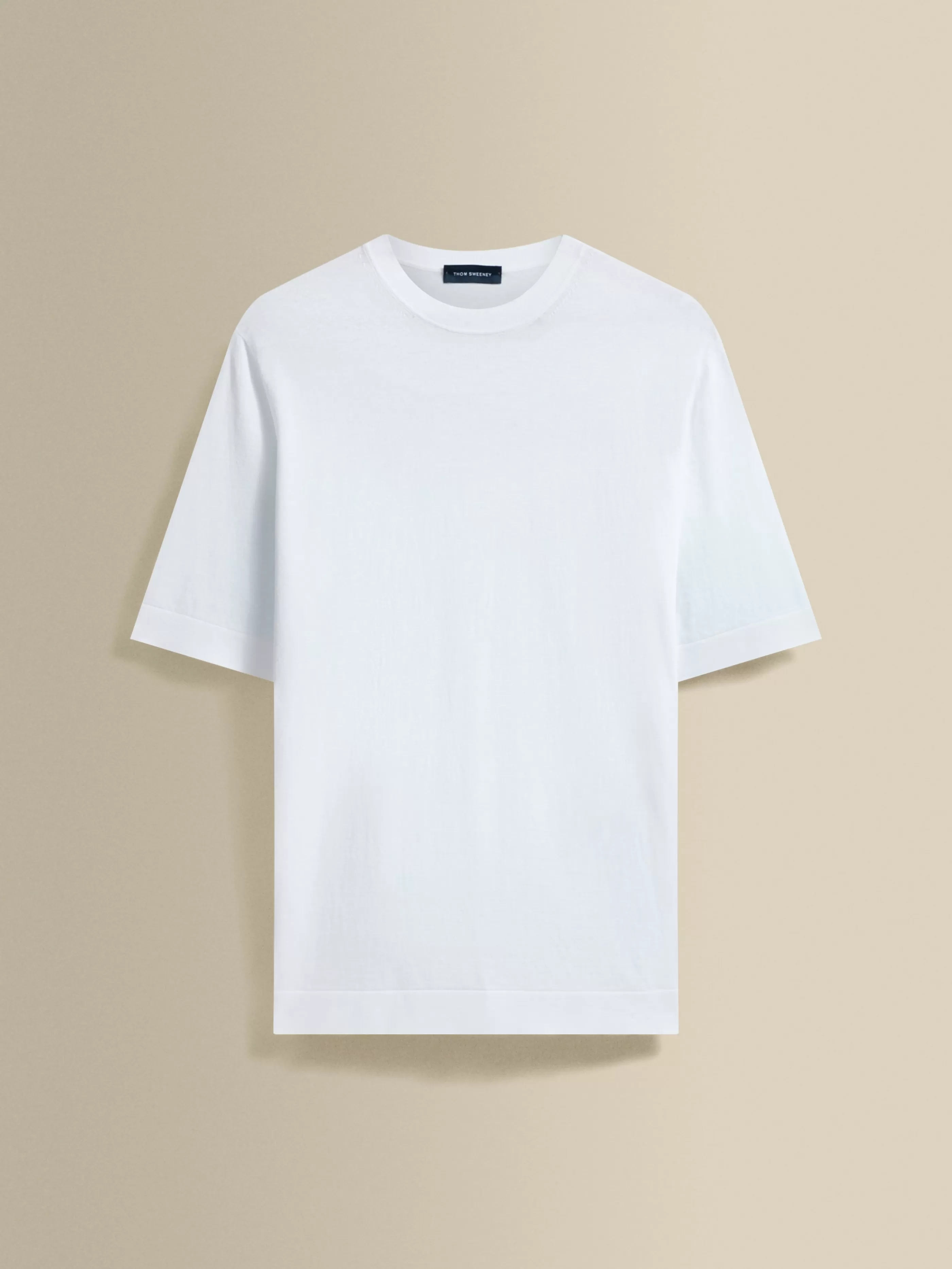 Thom Sweeney Crepe Cotton T-Shirt