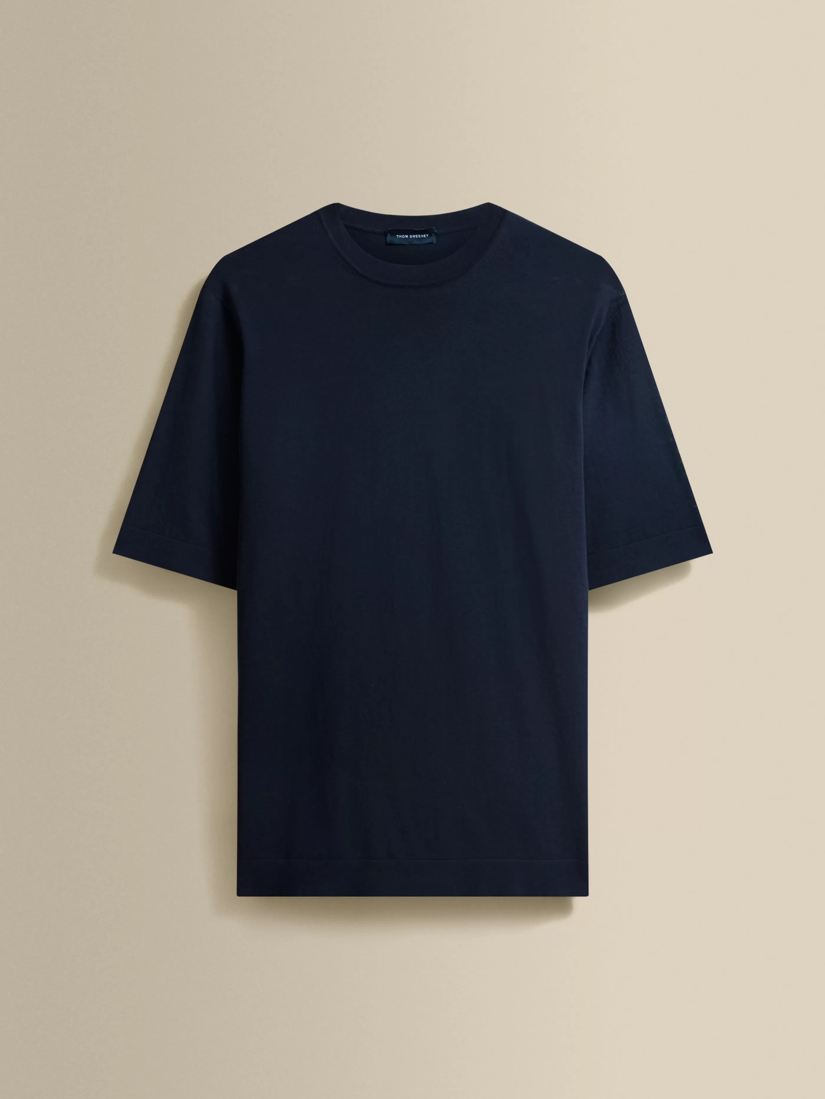 Thom Sweeney Crepe Cotton T-Shirt