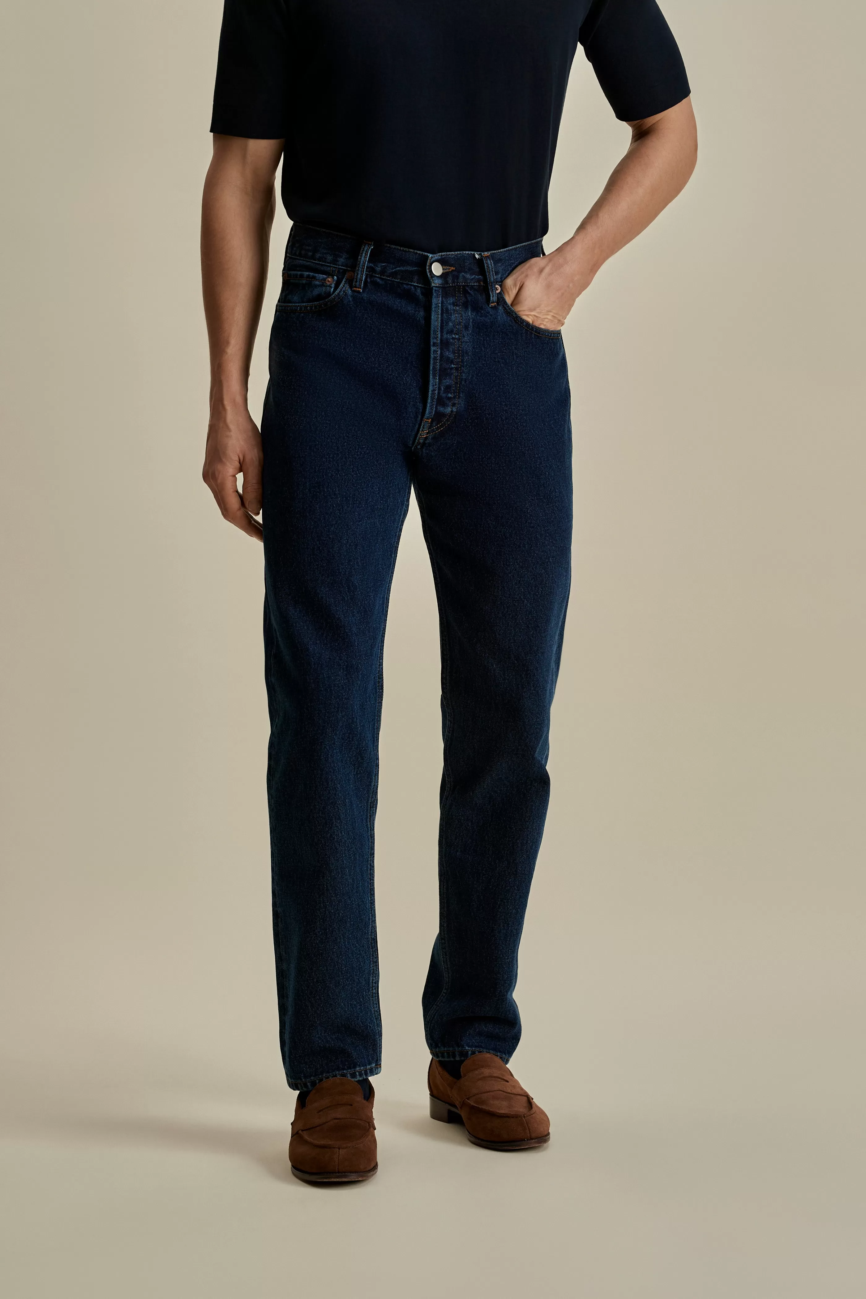 Thom Sweeney Denim Easy Fit Jeans