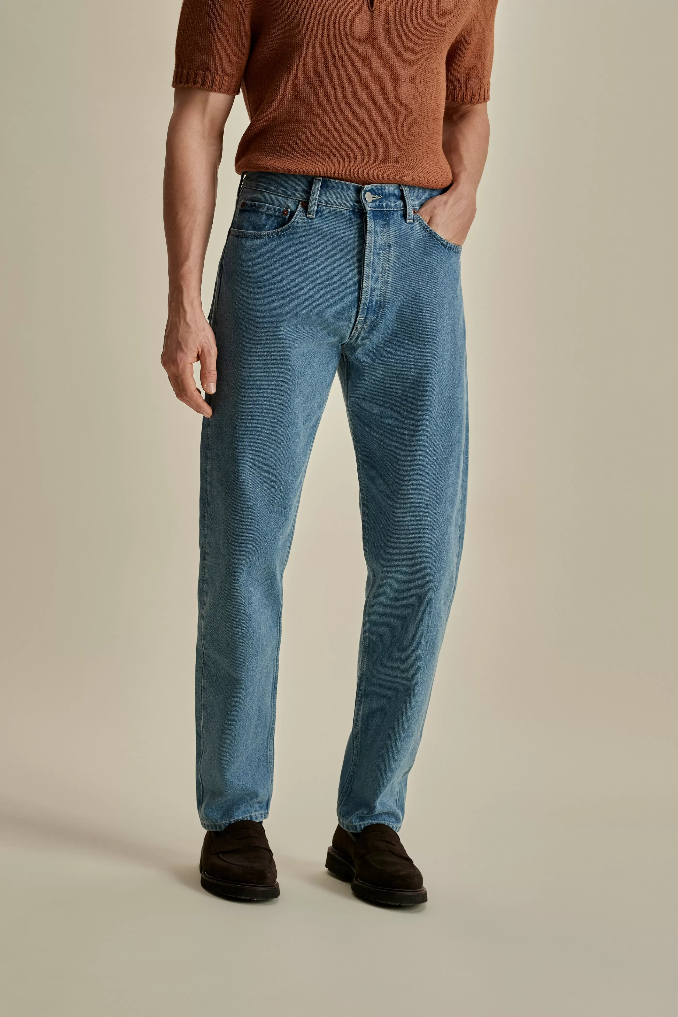 Thom Sweeney Denim Easy Fit Jeans