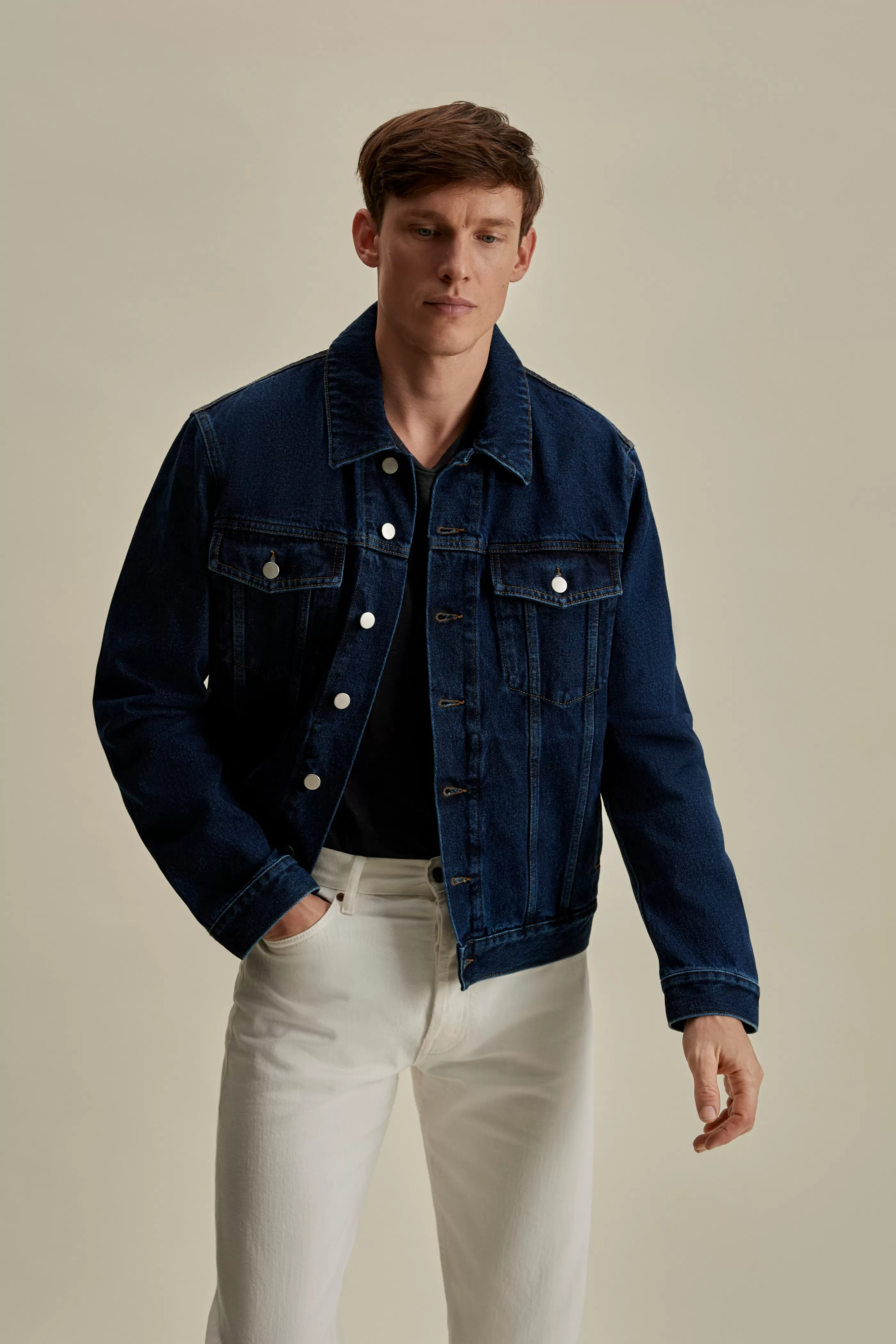 Thom Sweeney Denim Trucker Jacket