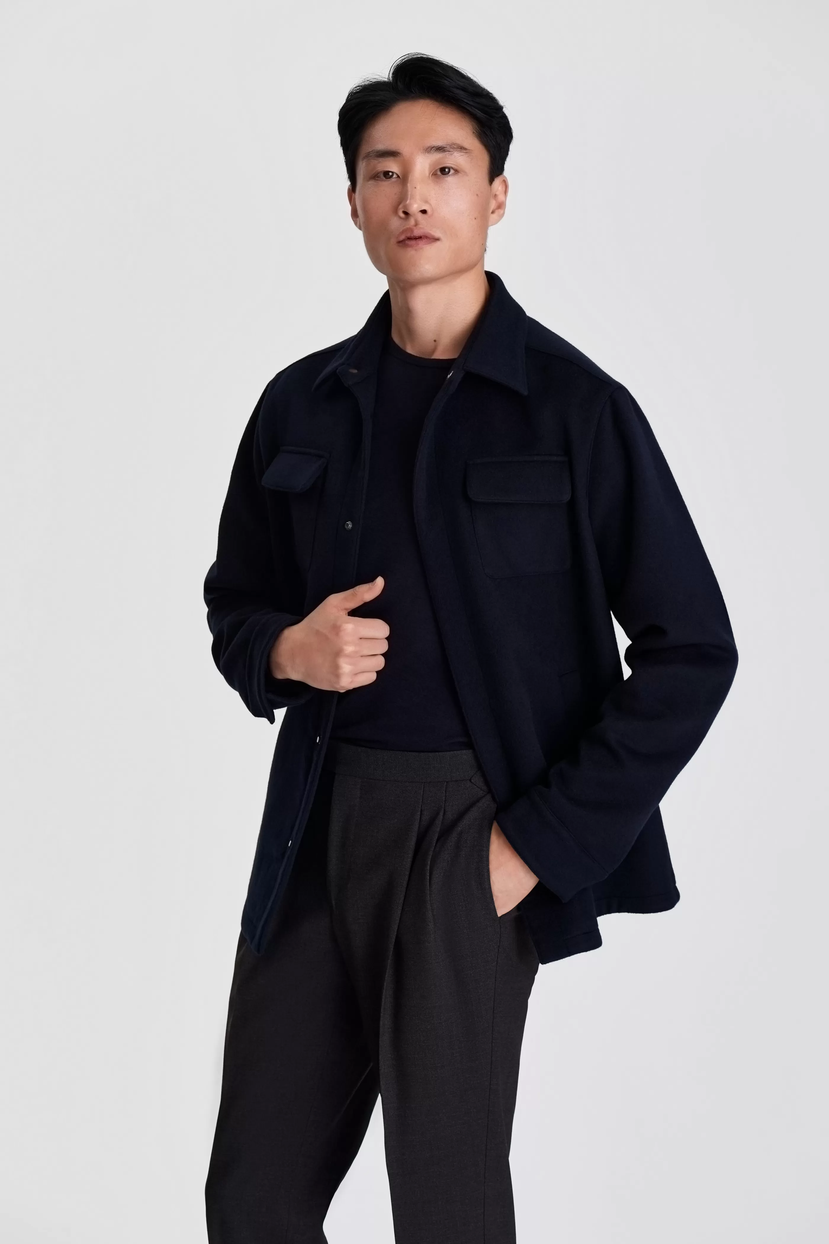 Thom Sweeney Double Wool Cashmere Chore Jacket