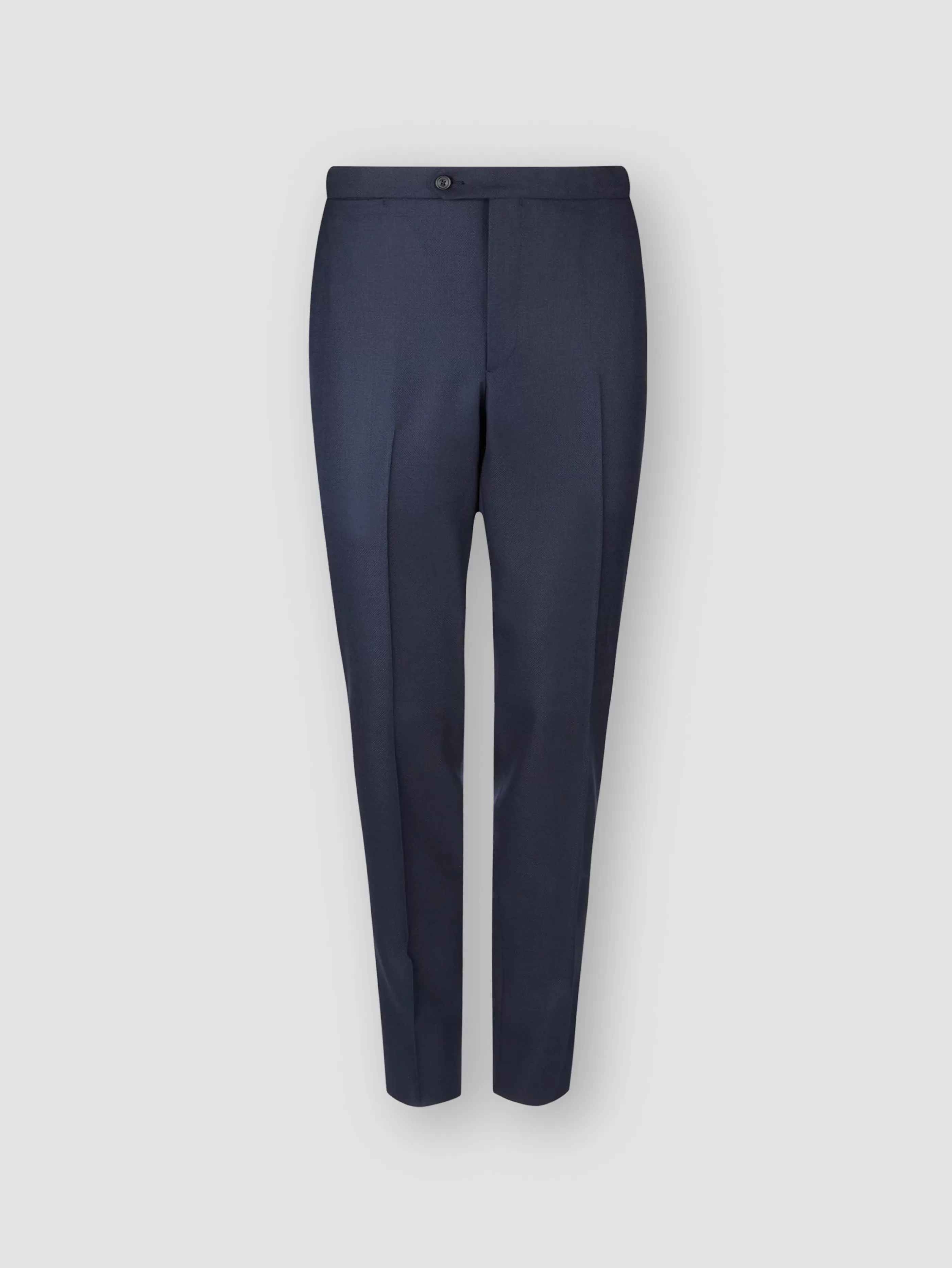 Thom Sweeney Flat Front Wool Hopsack Trousers