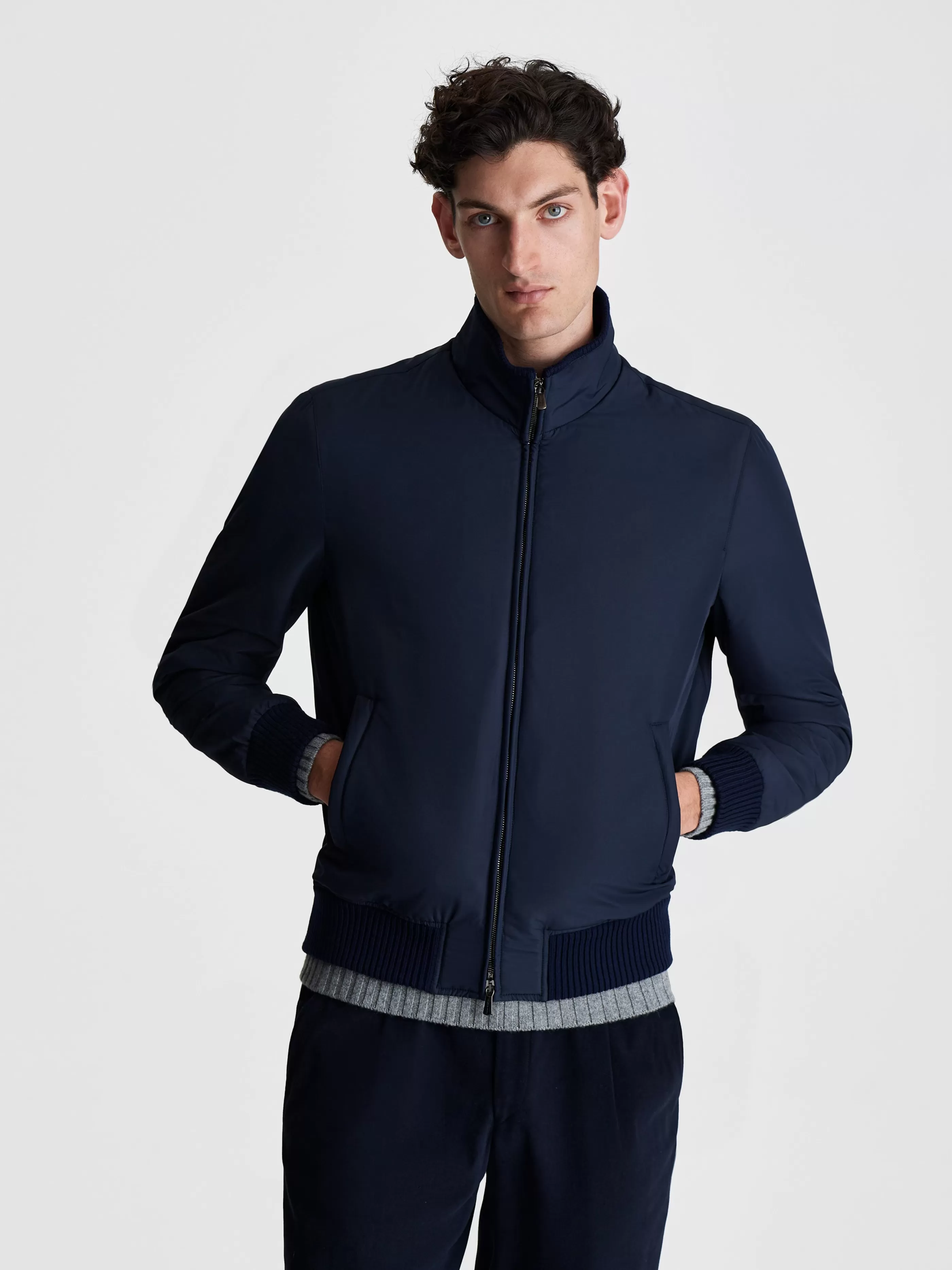 Thom Sweeney Japanese Nylon Bomber Jacket