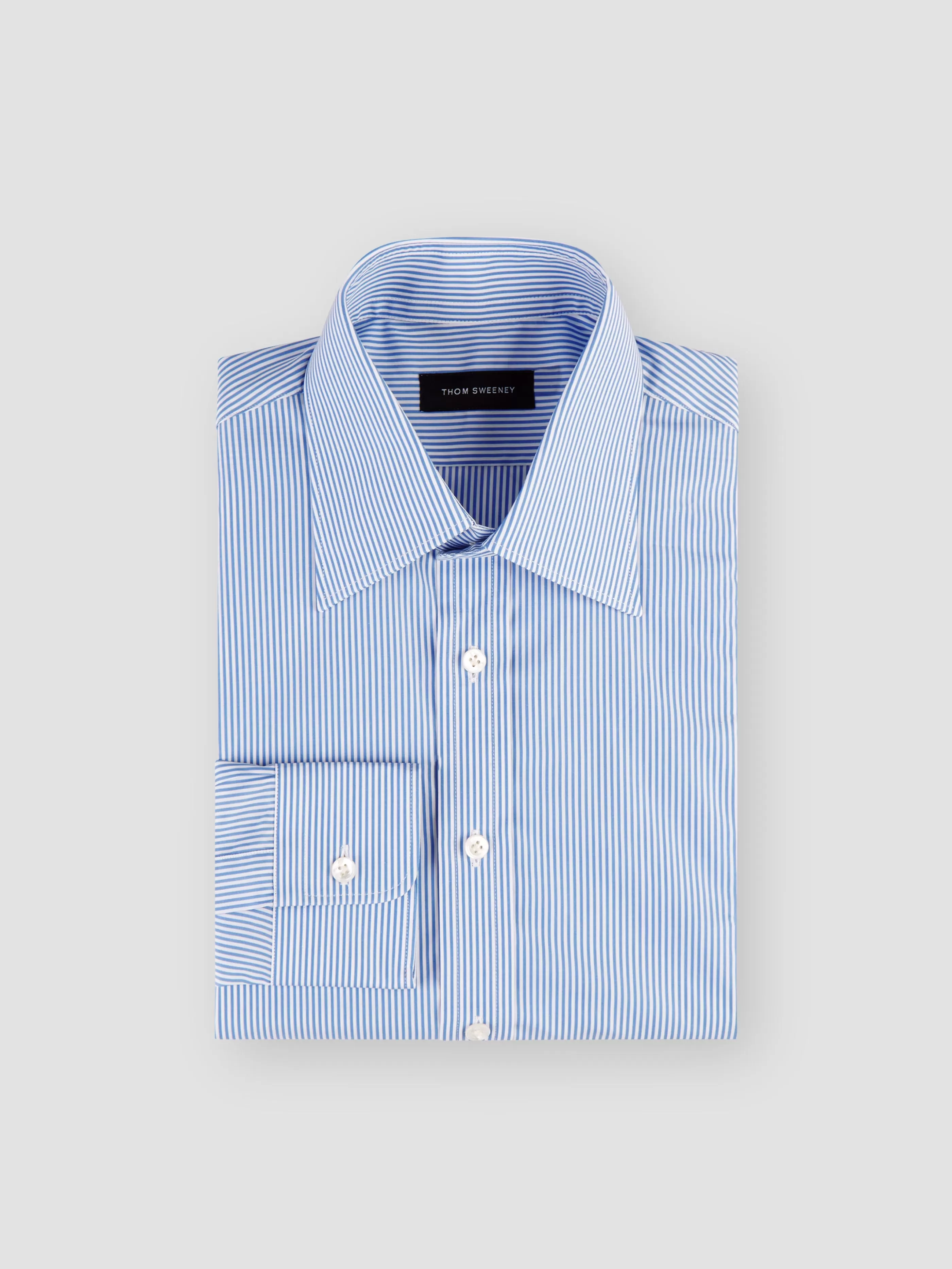 Thom Sweeney Lecce Collar Cotton Shirt