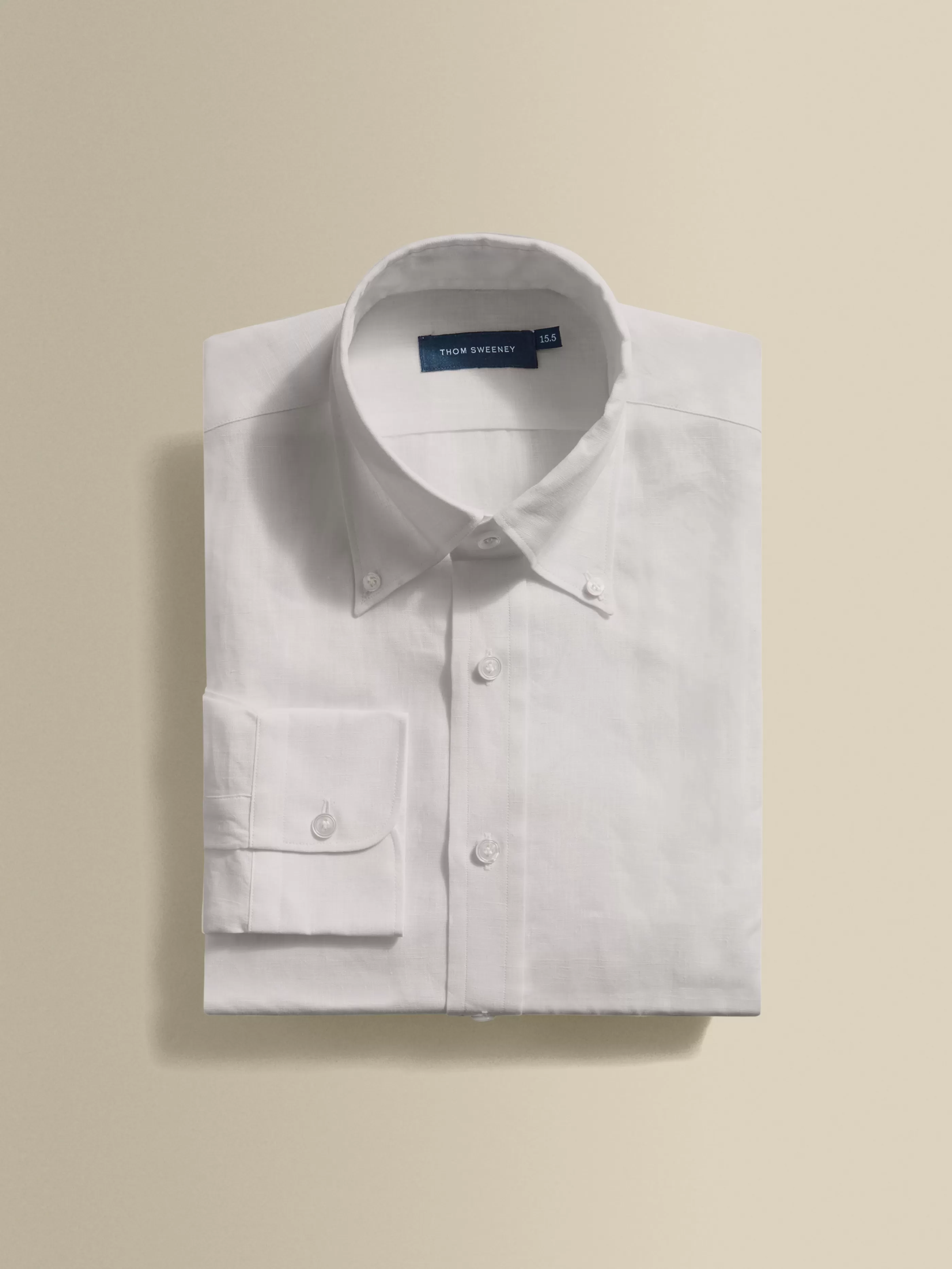 Thom Sweeney Linen Button Down Collar Shirt