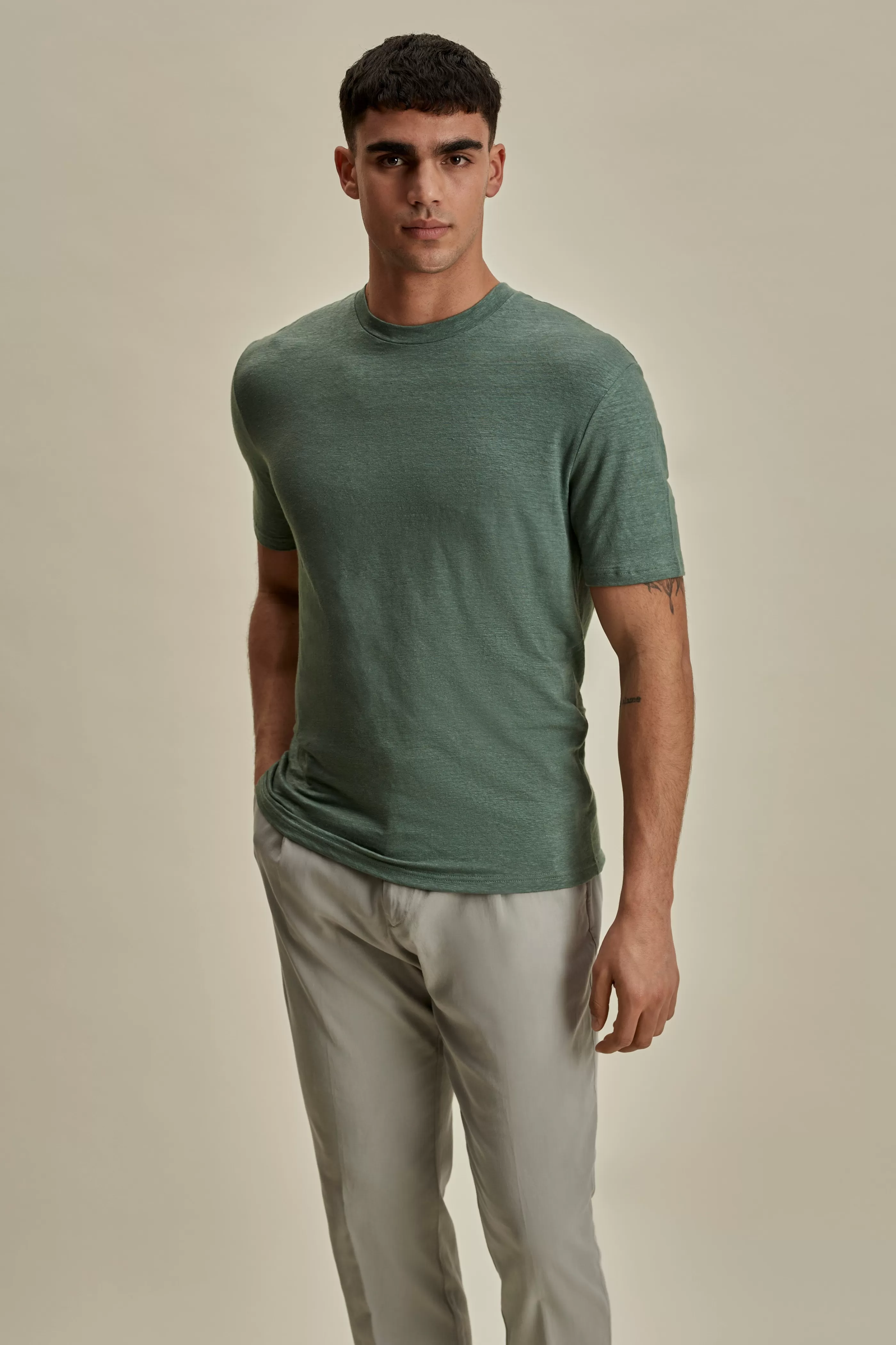Thom Sweeney Linen Jersey T-Shirt