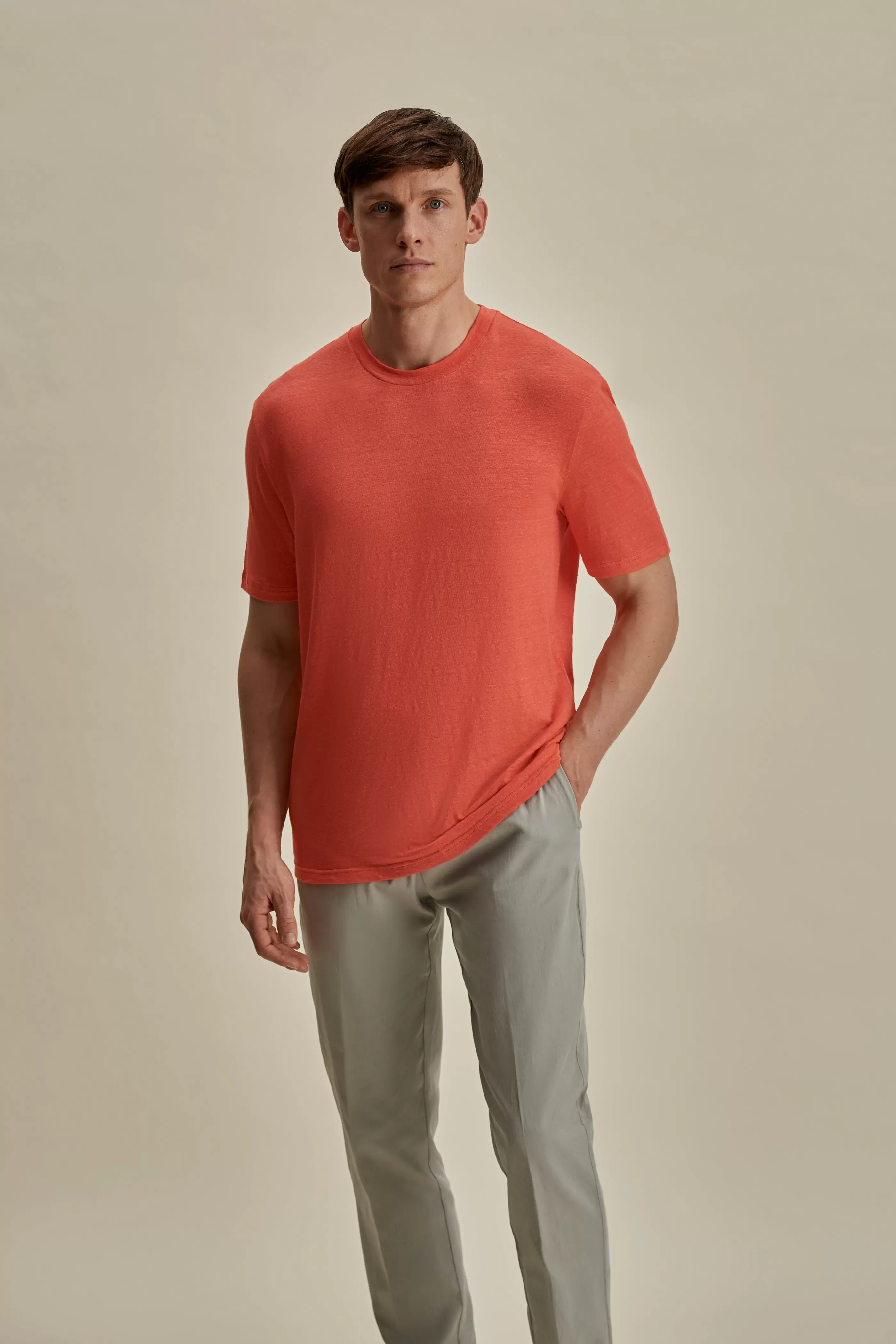 Thom Sweeney Linen Jersey T-Shirt