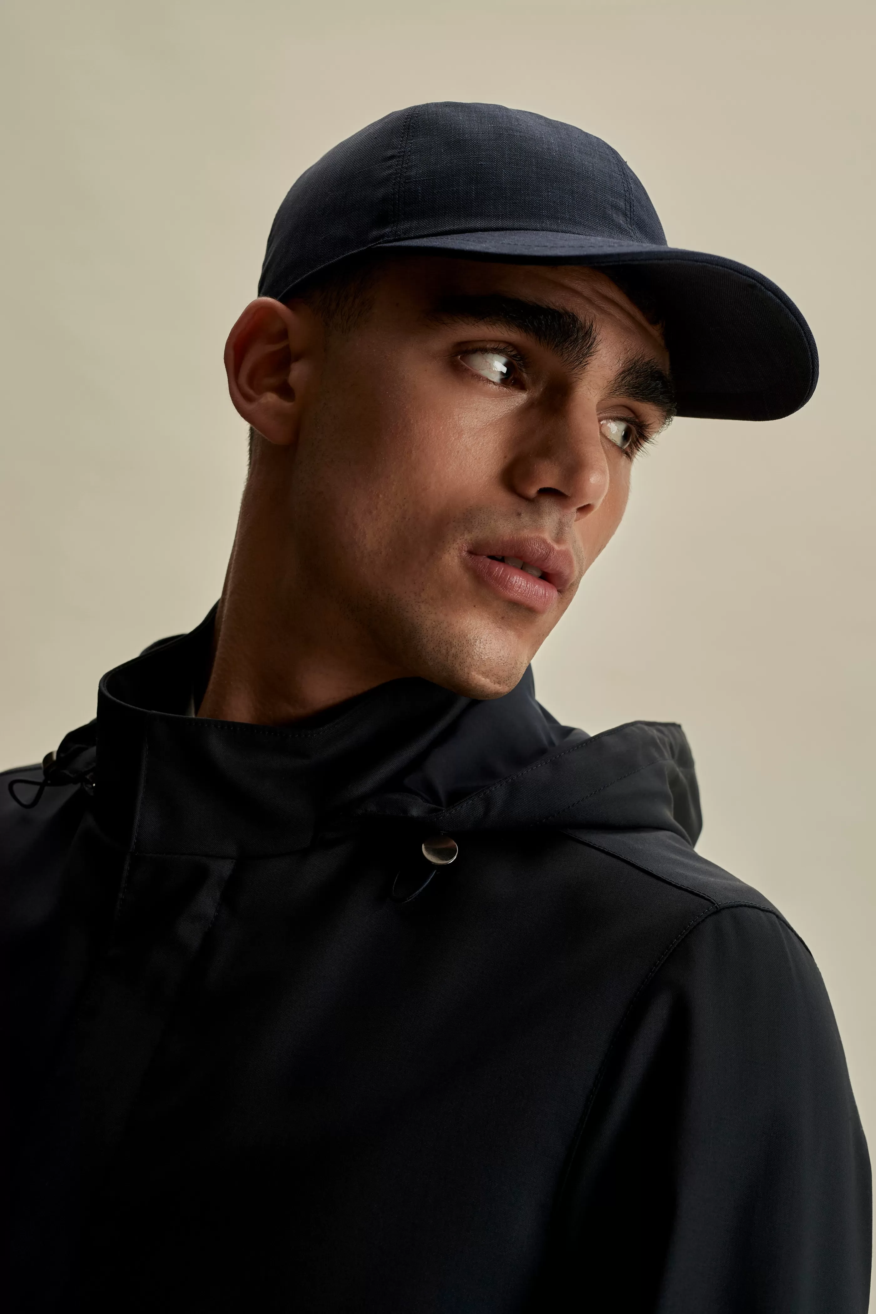 Thom Sweeney Linen Wool Baseball Cap