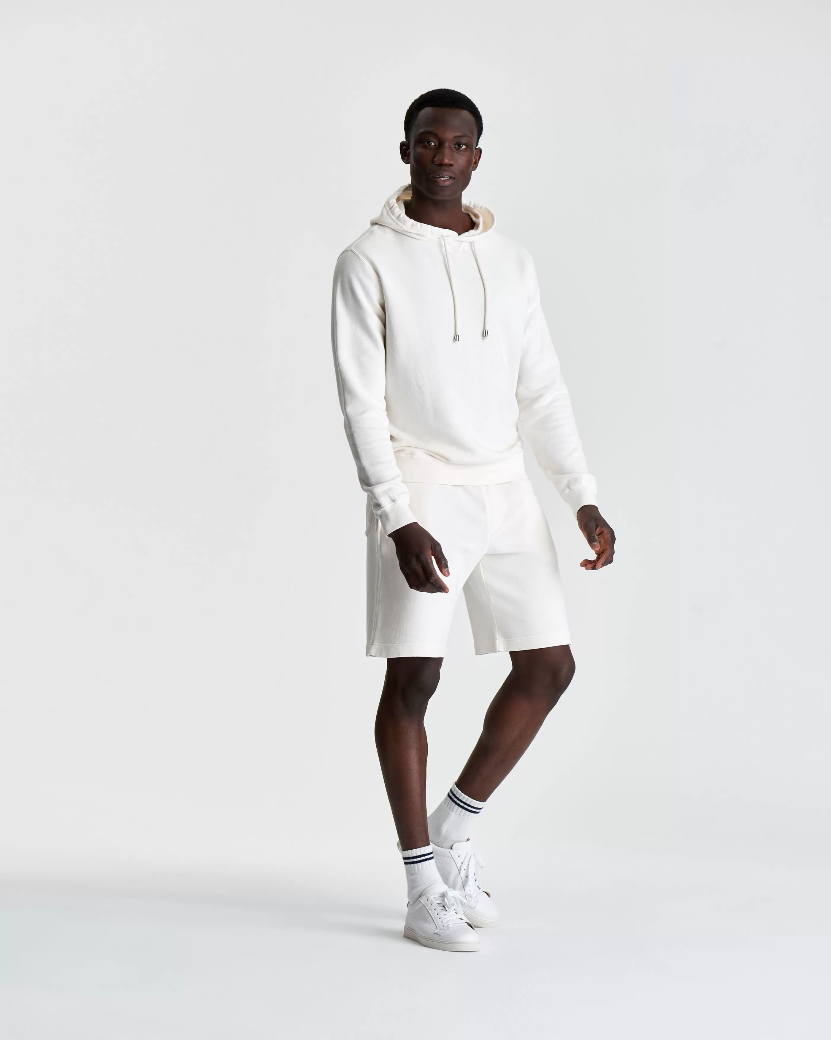 Thom Sweeney Loopback Cotton Drawstring Shorts