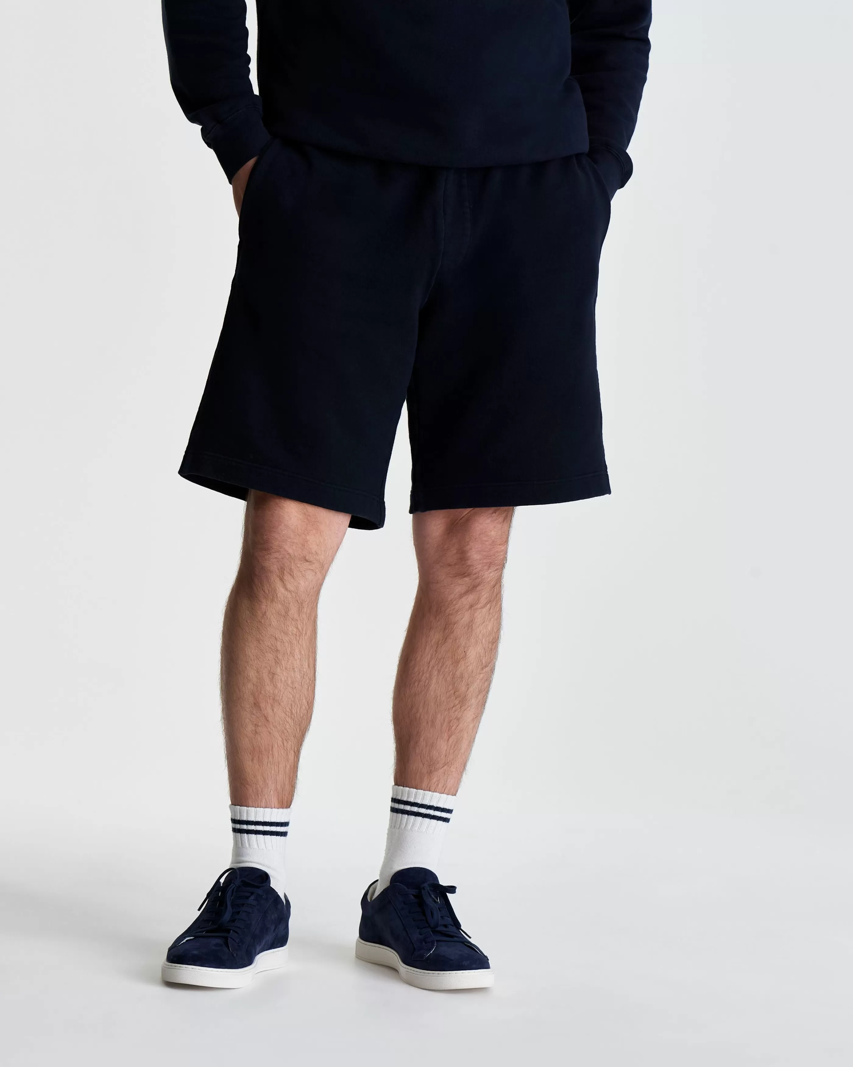 Thom Sweeney Loopback Cotton Drawstring Shorts