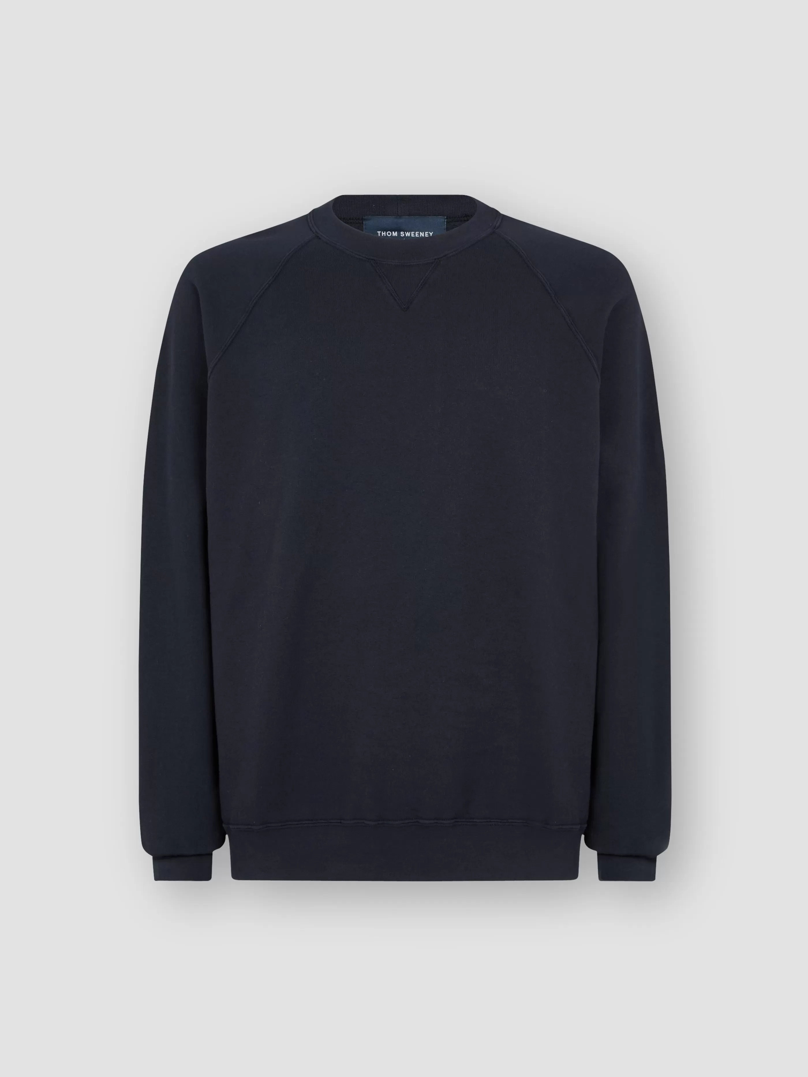 Thom Sweeney Loopback Cotton Raglan Sweater