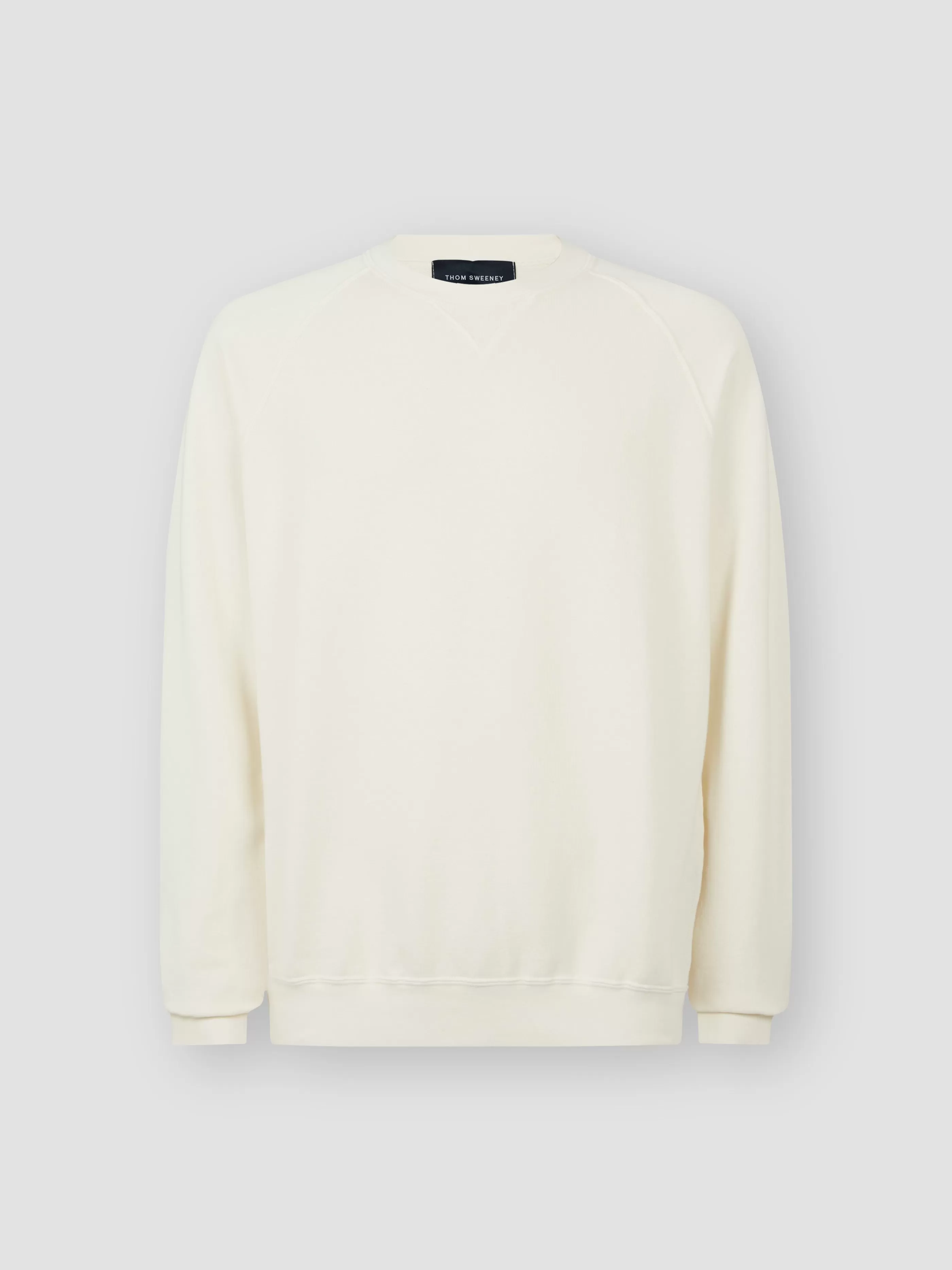 Thom Sweeney Loopback Cotton Raglan Sweater