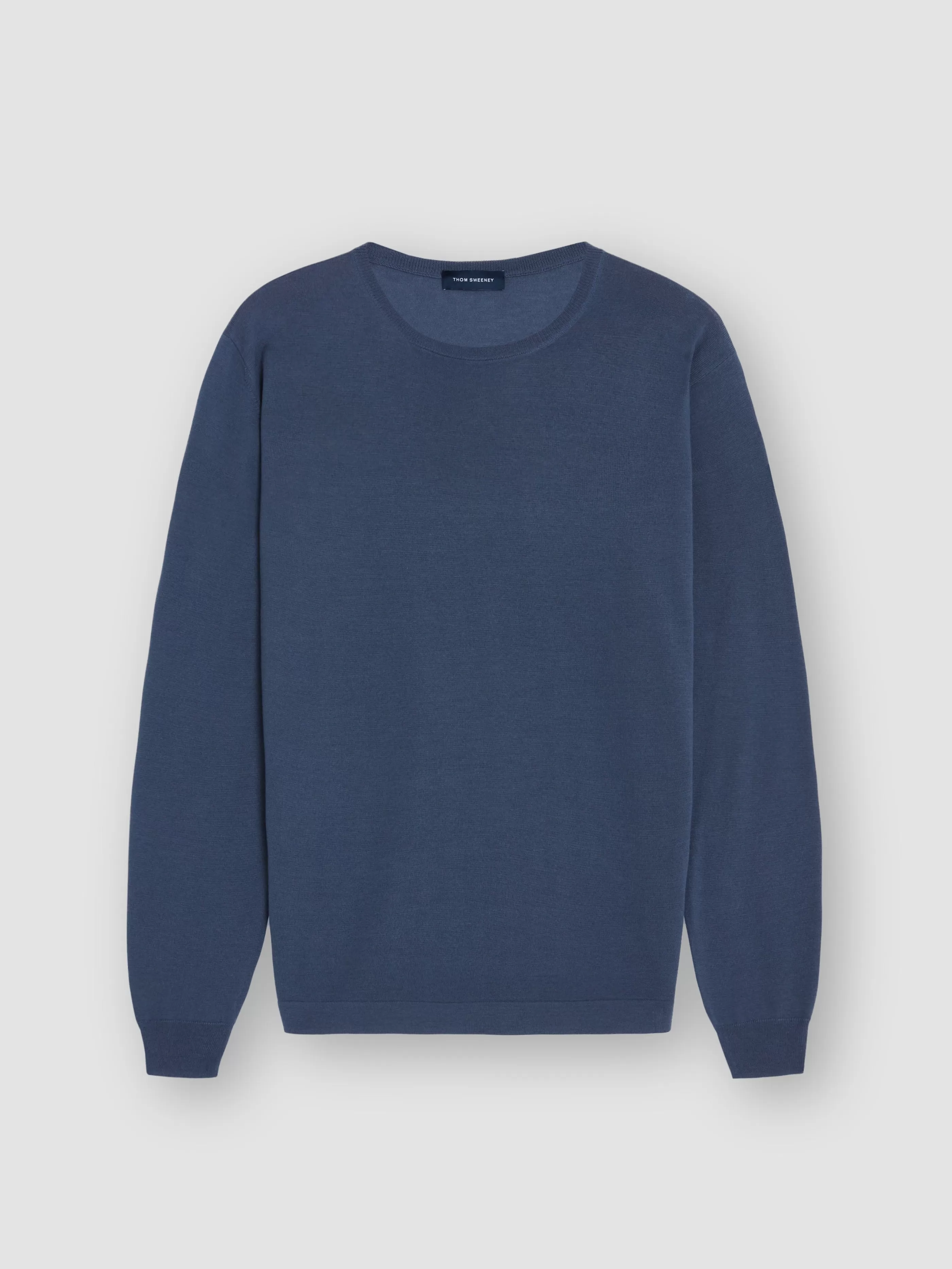 Thom Sweeney Merino Wool Extrafine Crew Neck Sweater