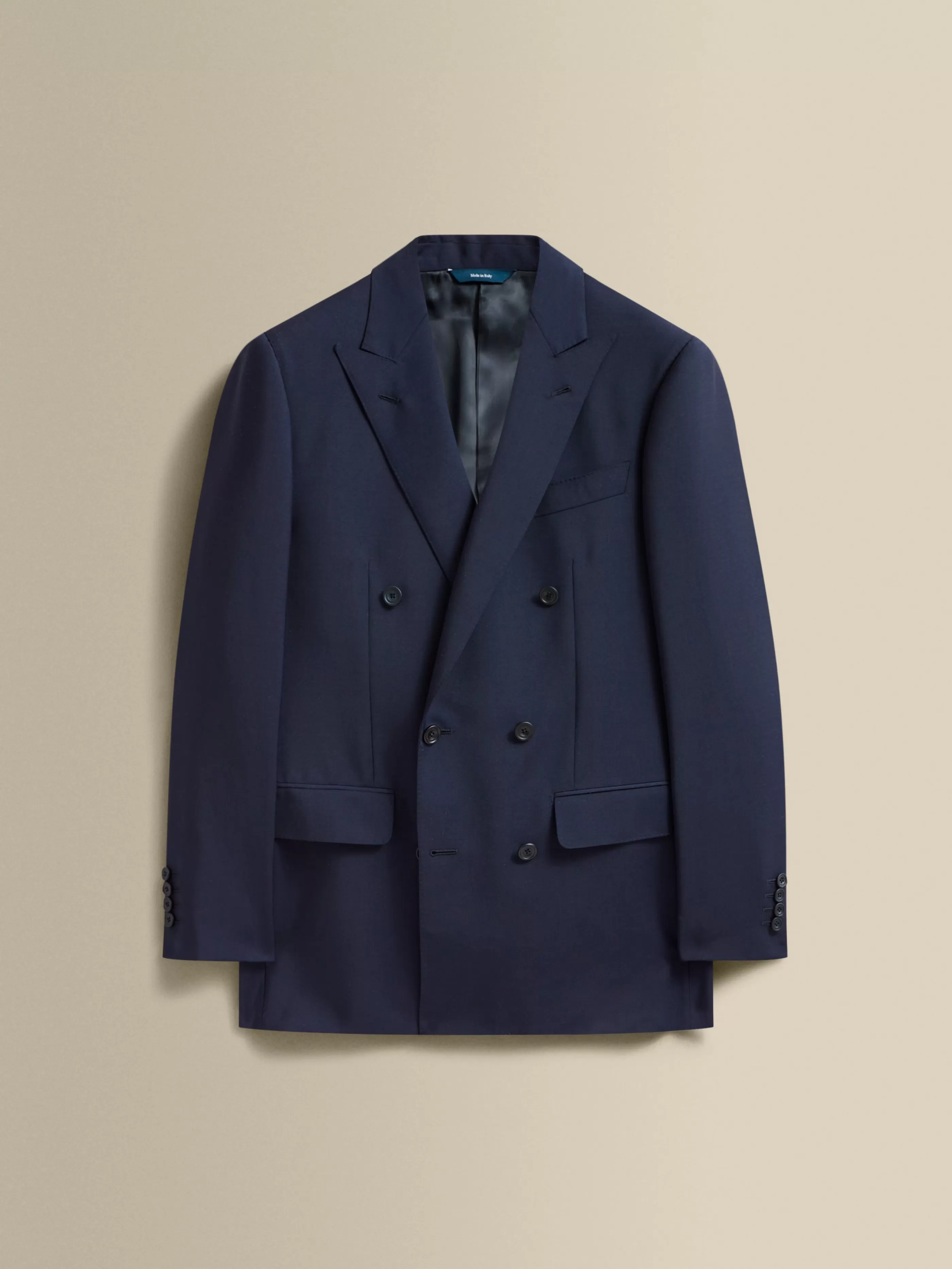 Thom Sweeney Mohair Double Breasted Peak Lapel Suit