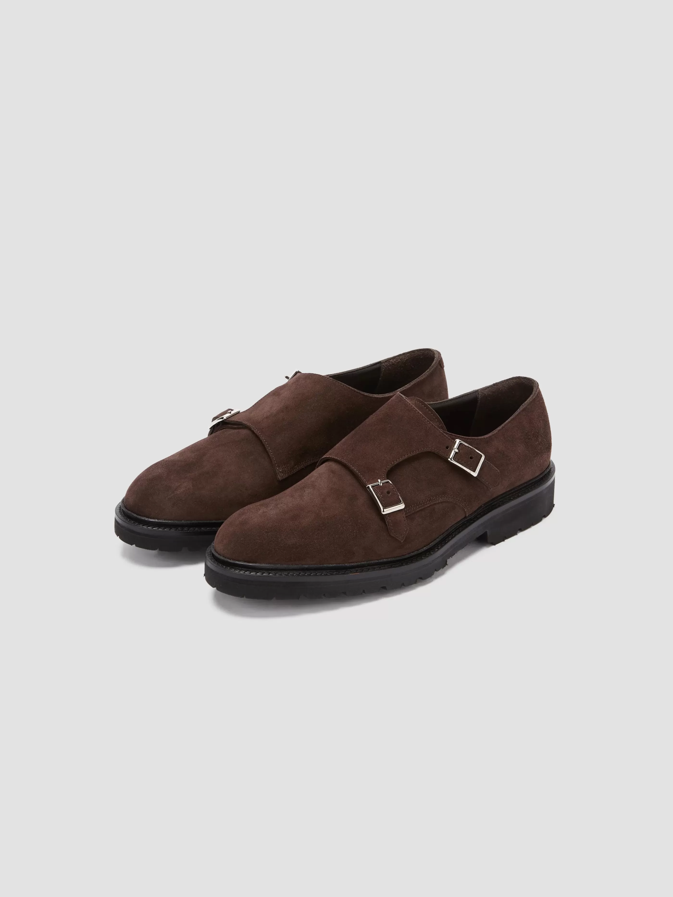 Thom Sweeney Suede Monk Shoes