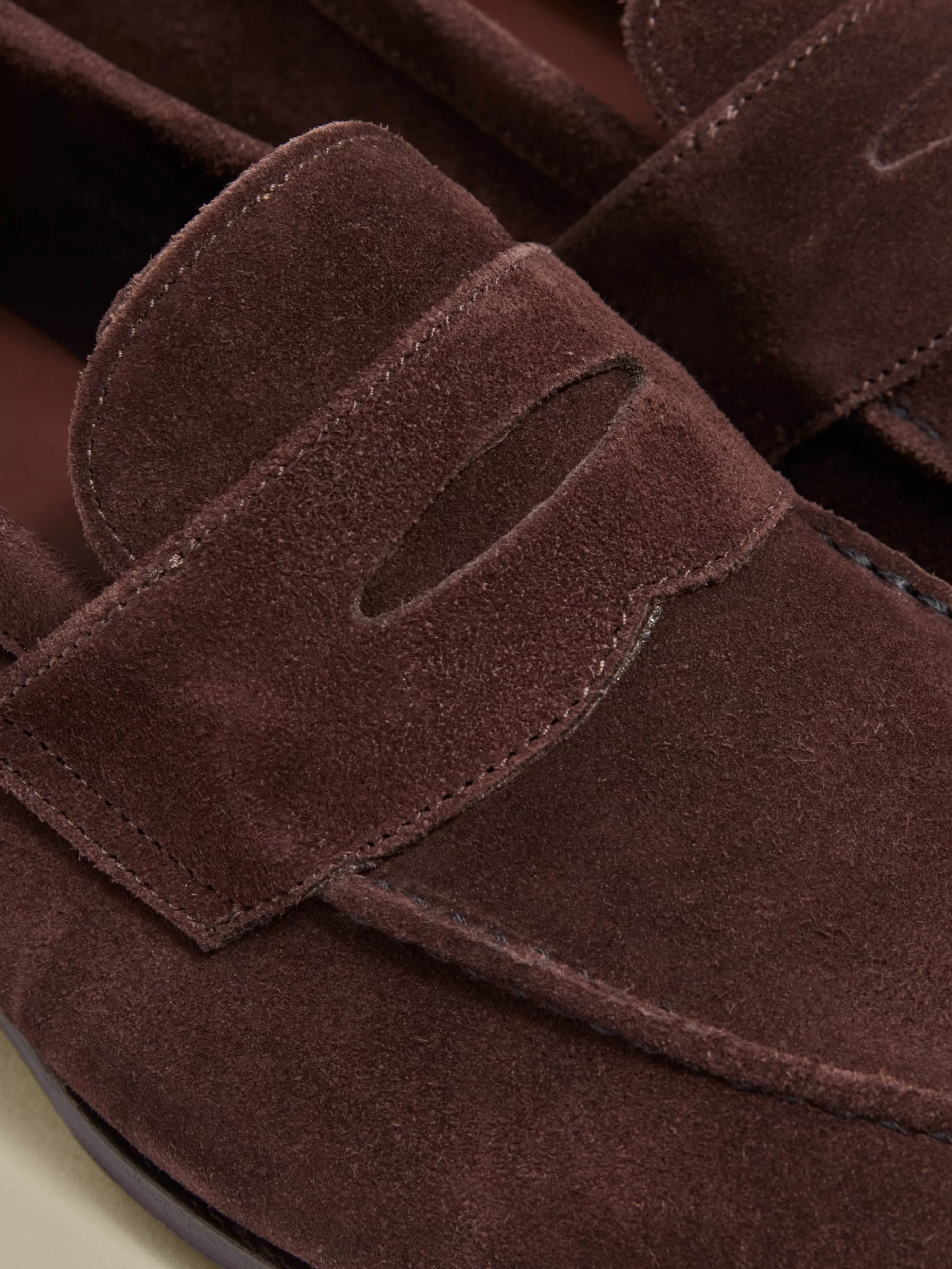 Thom Sweeney Suede Split Toe Loafer Shoes
