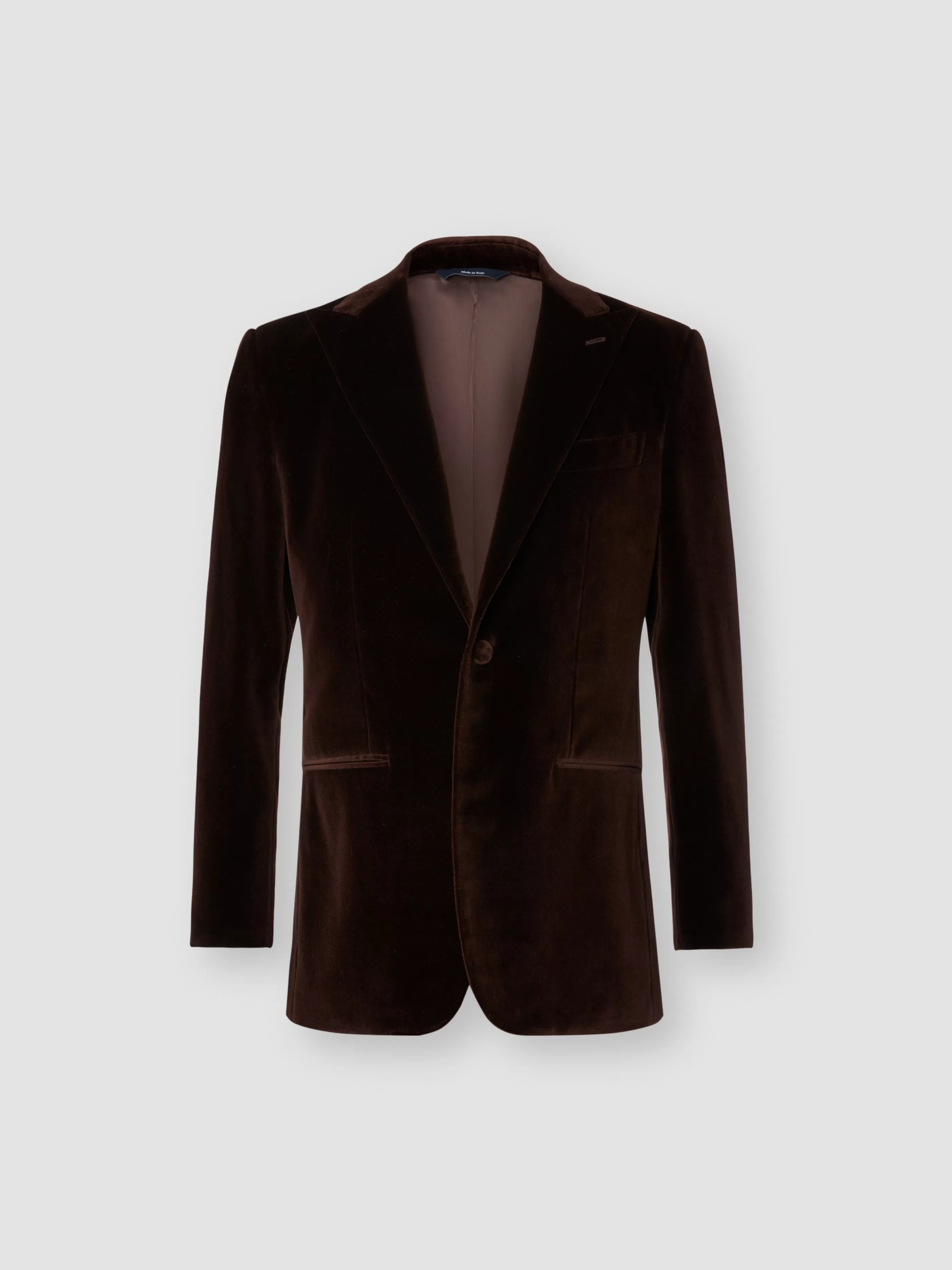 Thom Sweeney Velvet Single Breasted Peak Lapel Dinner Jacket