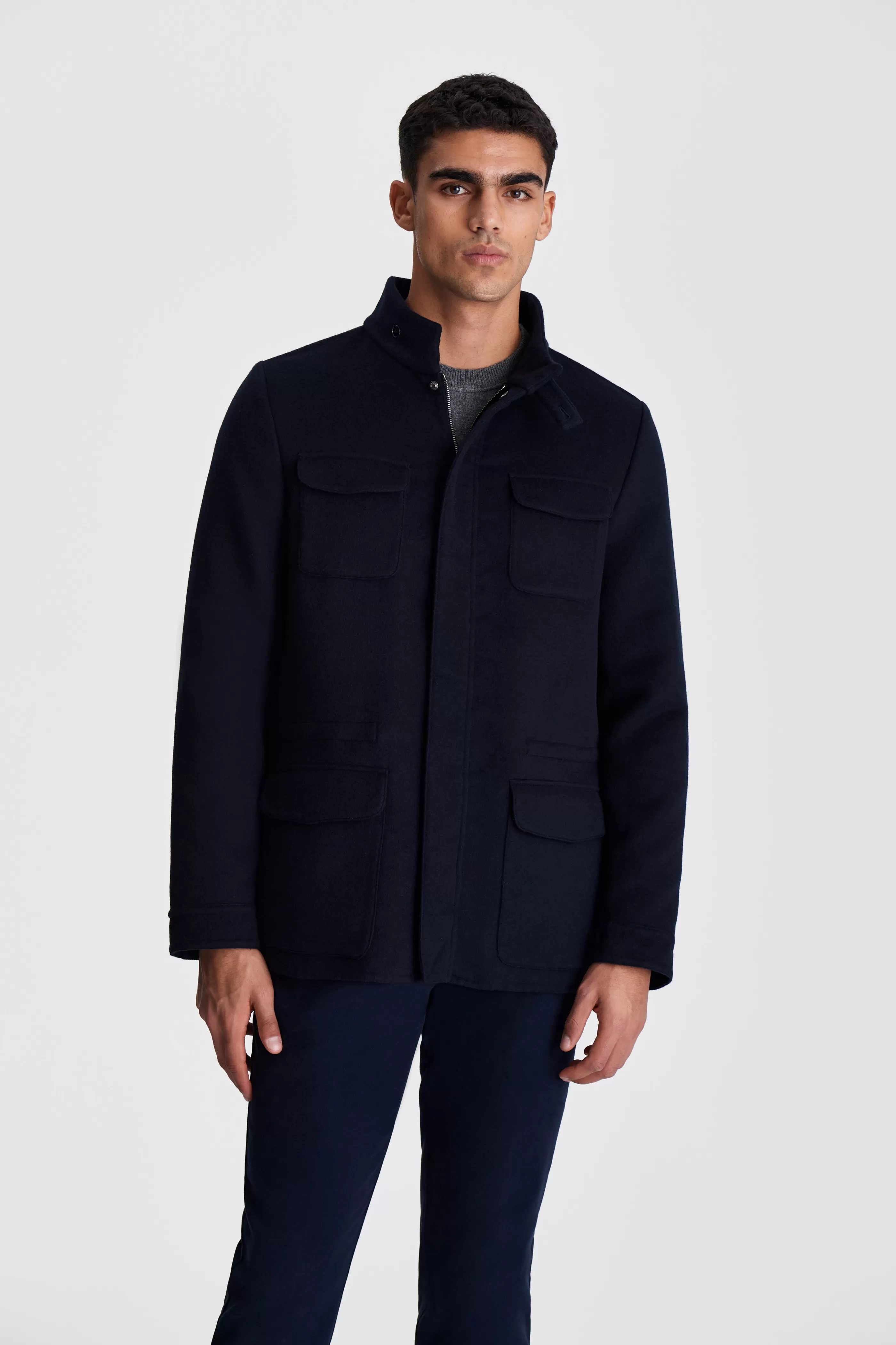 Thom Sweeney Wool Cashmere Car Coat