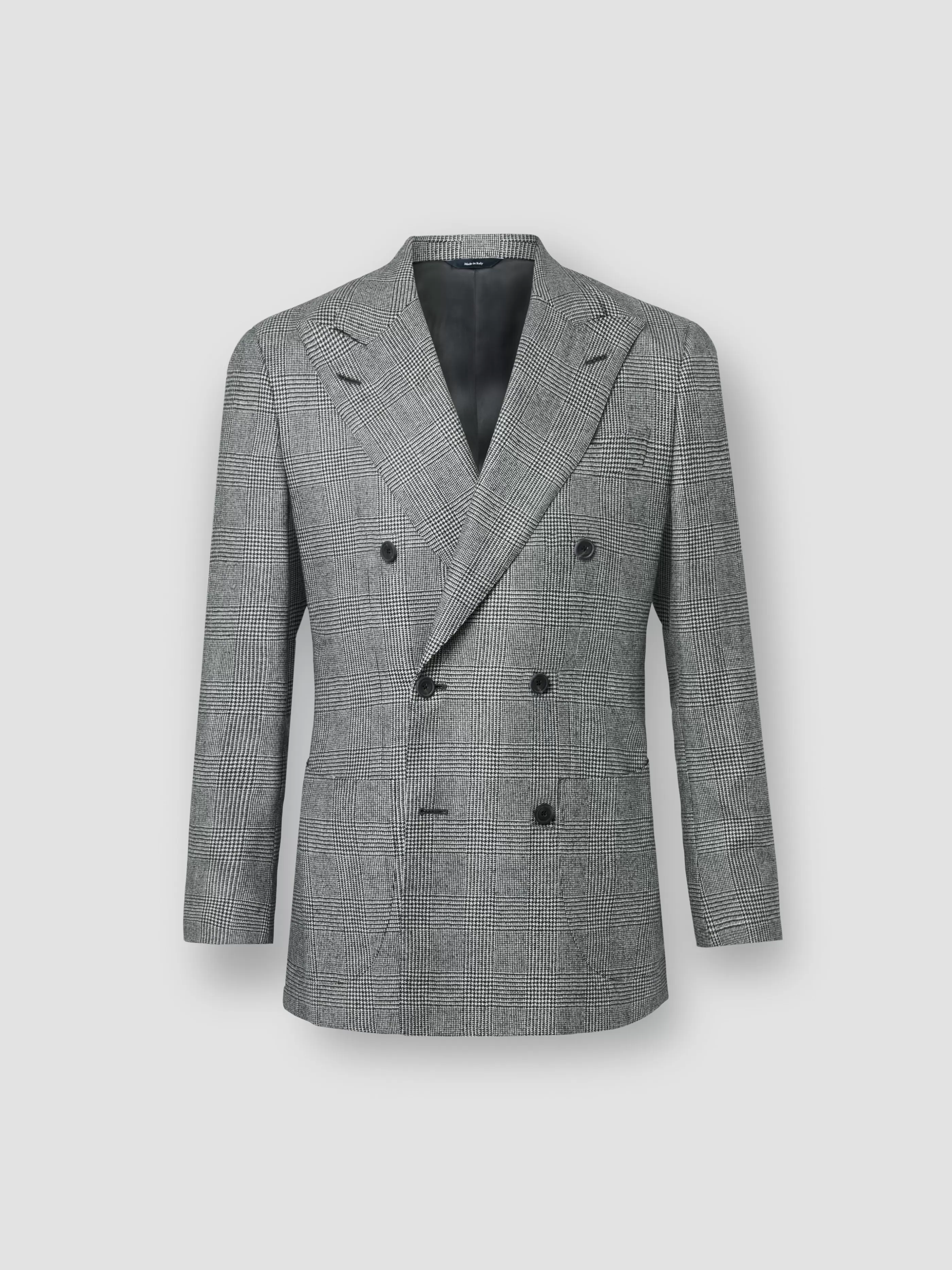 Thom Sweeney Wool Double Breasted Patch Pocket Suit