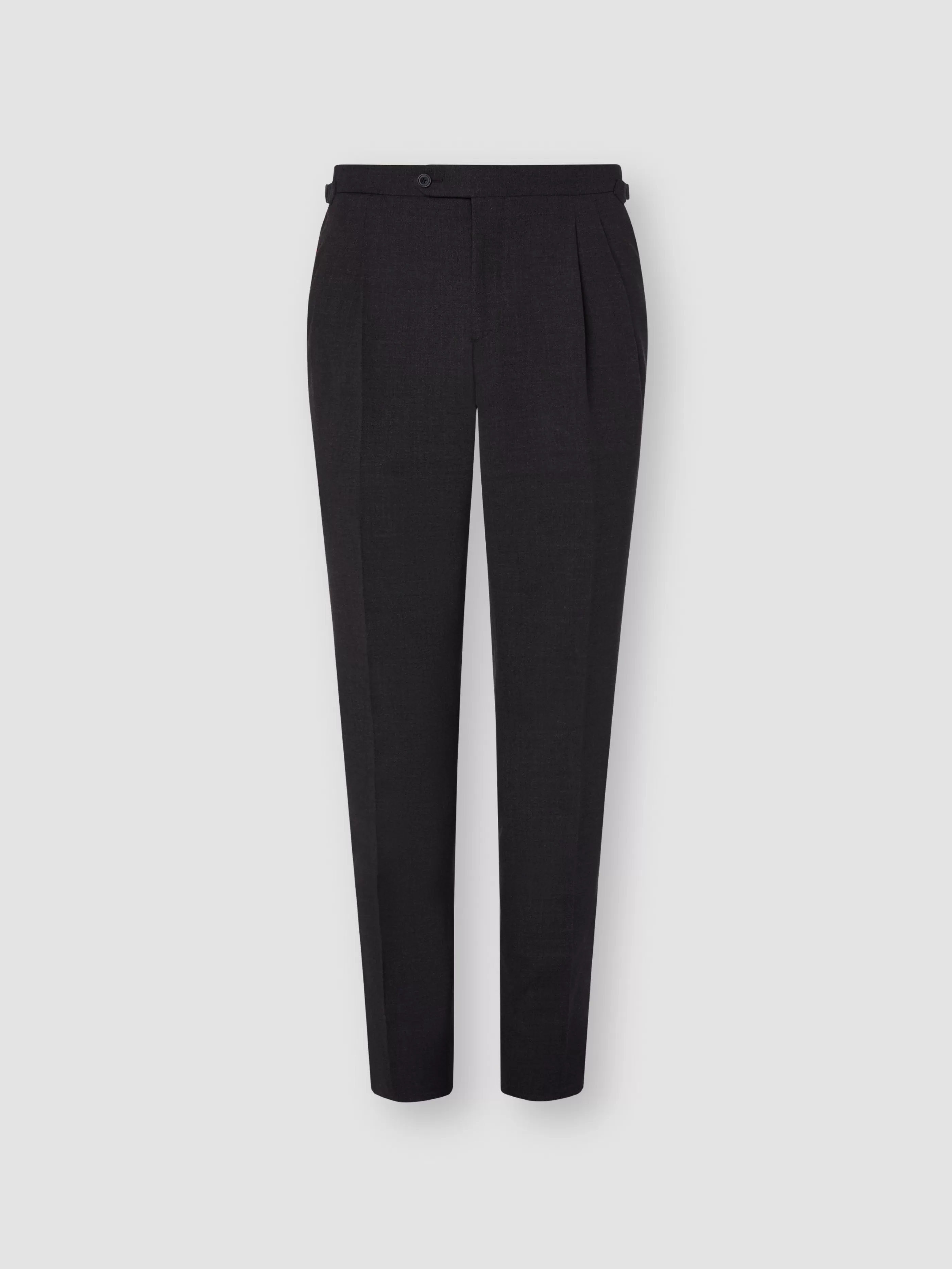 Thom Sweeney Wool Double Pleat Tailored Trousers