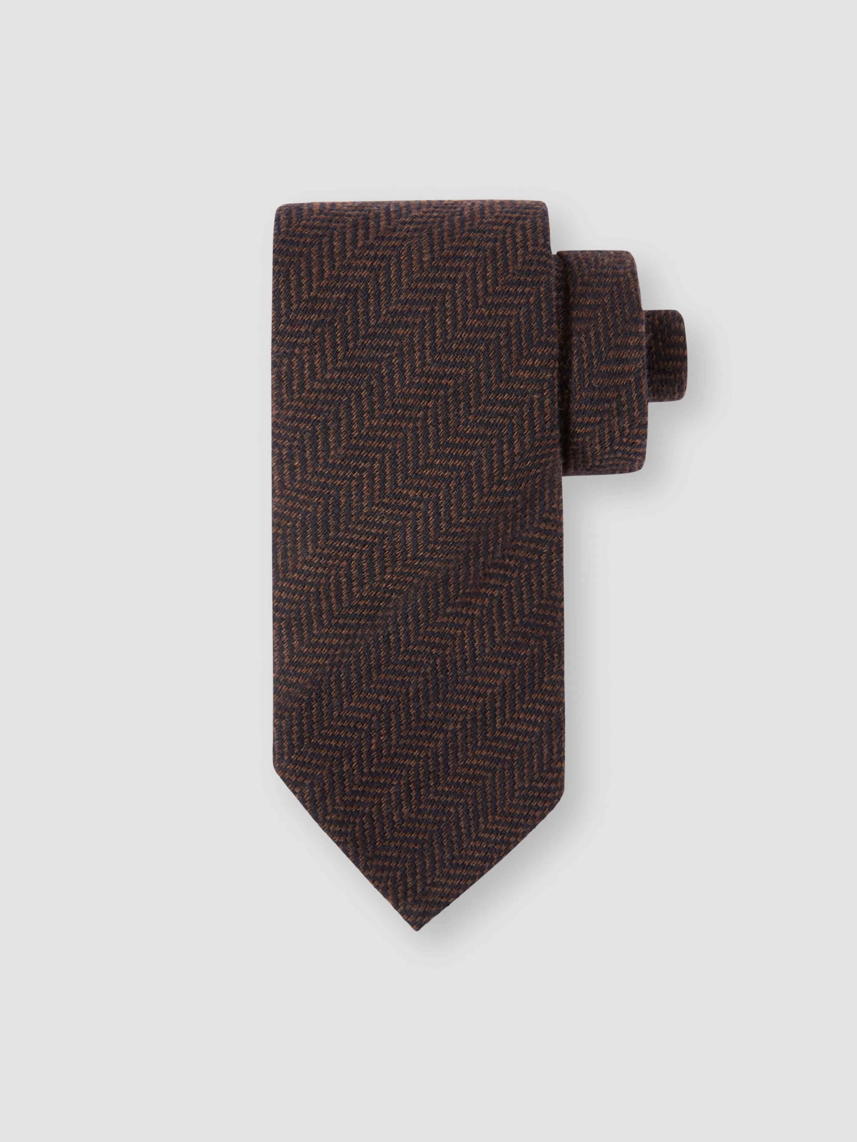 Thom Sweeney Wool Herringbone Tie