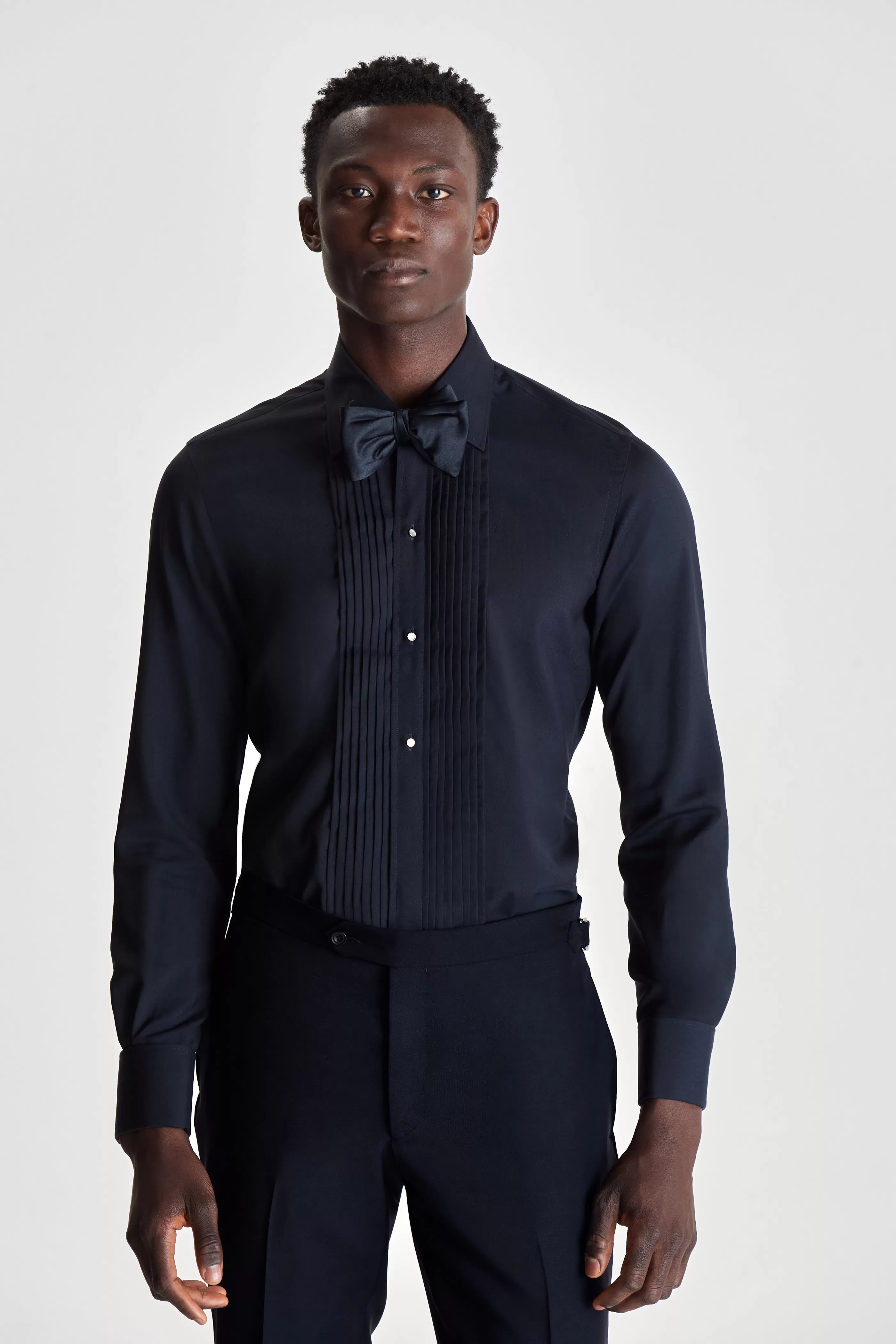 Thom Sweeney Wool Silk Duke Of York Formal Shirt