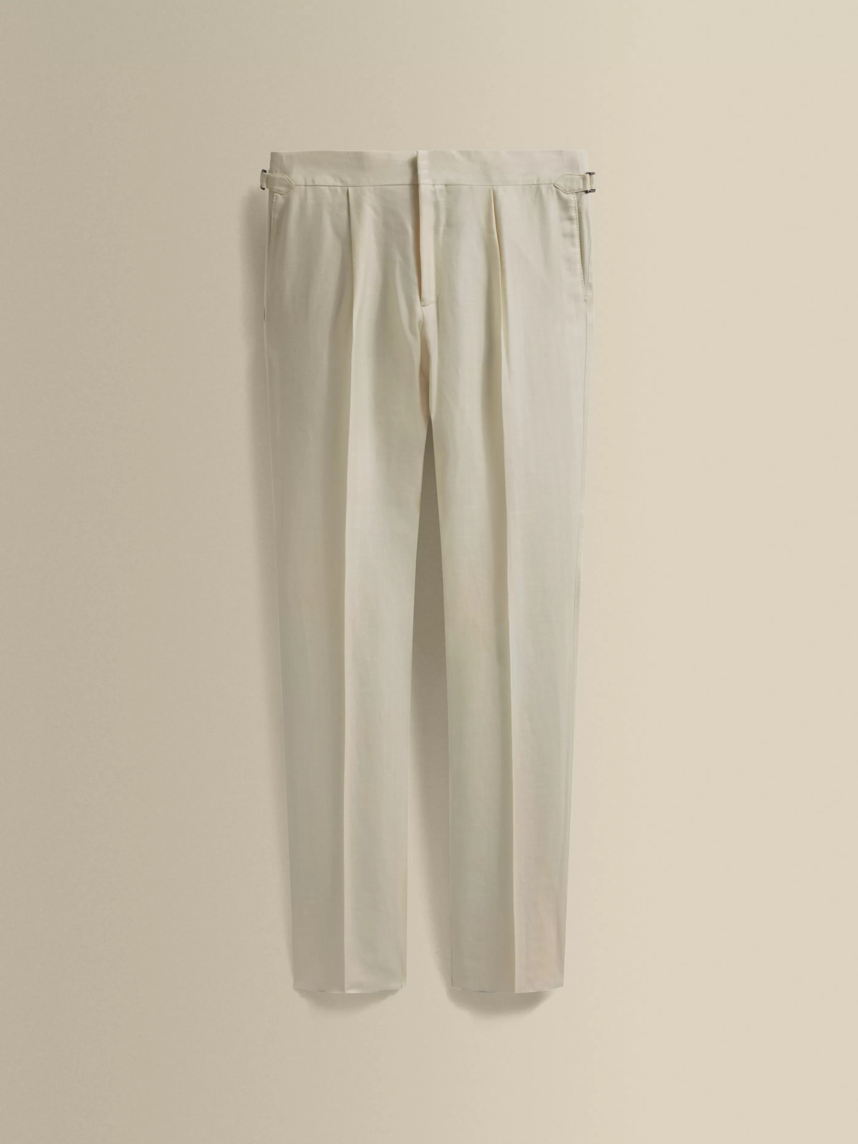 Thom Sweeney Wool Silk Wide Leg Easy Tailored Trousers