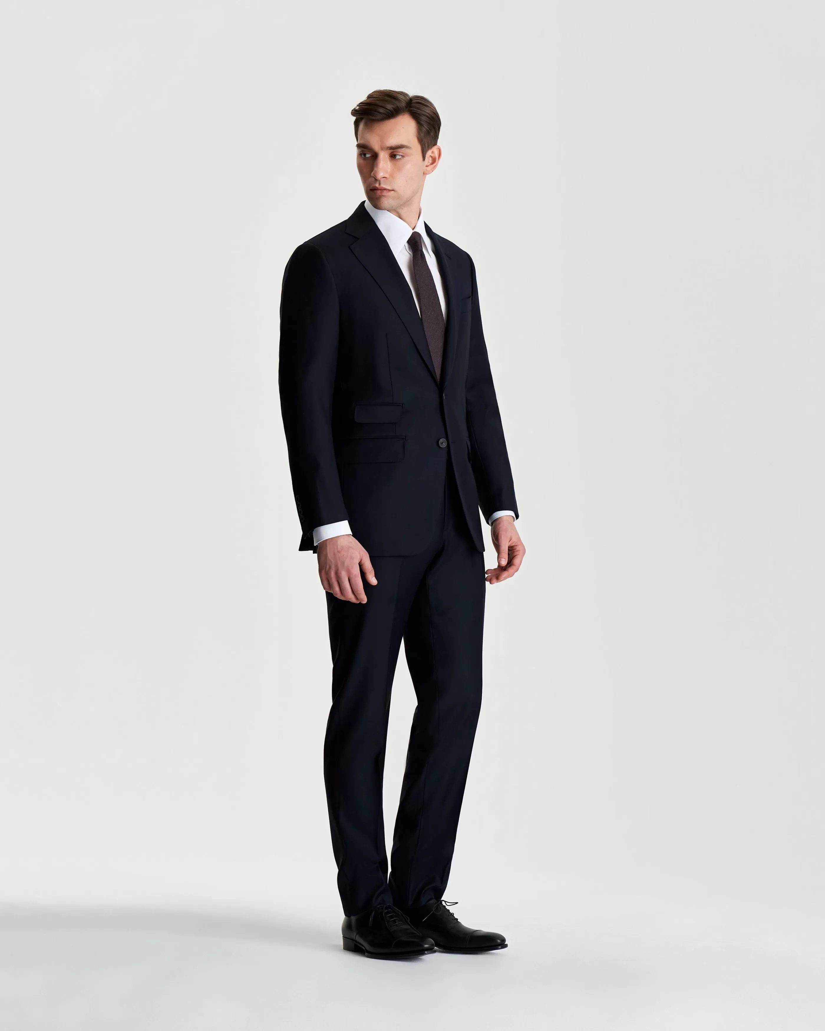 Thom Sweeney Wool Single Breasted Weighhouse Suit