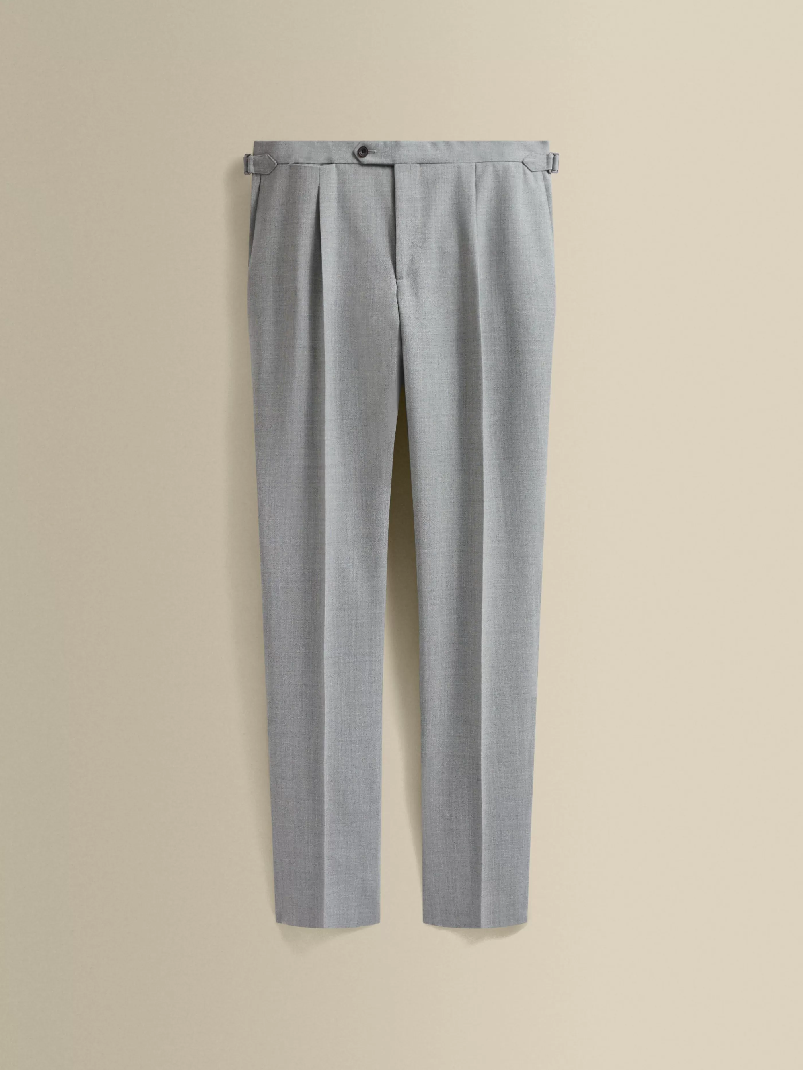 Thom Sweeney Wool Single Pleat Tailored Trousers